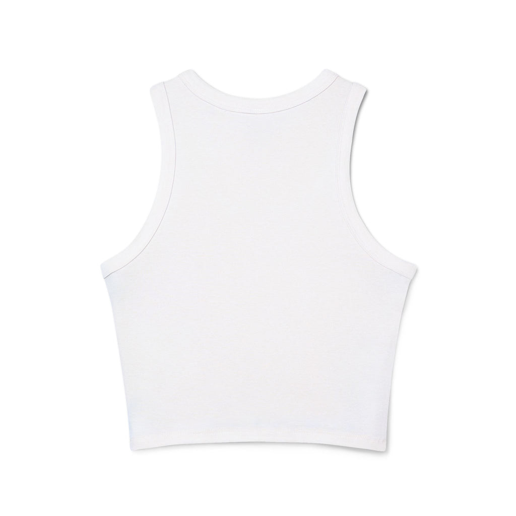 Stylish Women's Micro Rib Racer Tank Top - Perfect for Summer, Casual Wear, Workout, Festivals, Clear the Fog Design