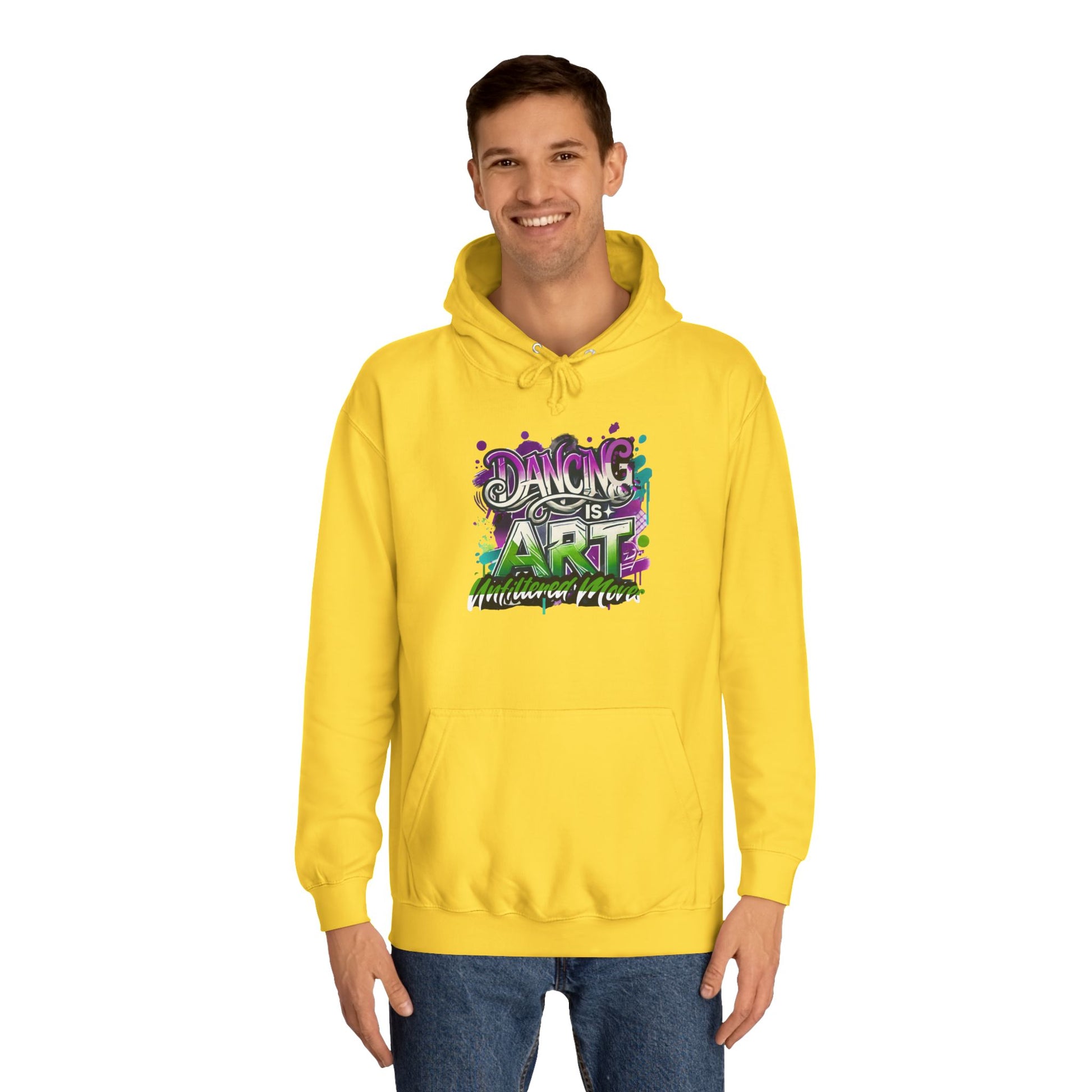 Breakdance Hoodie with Graffiti Typography - Unfiltered Moves