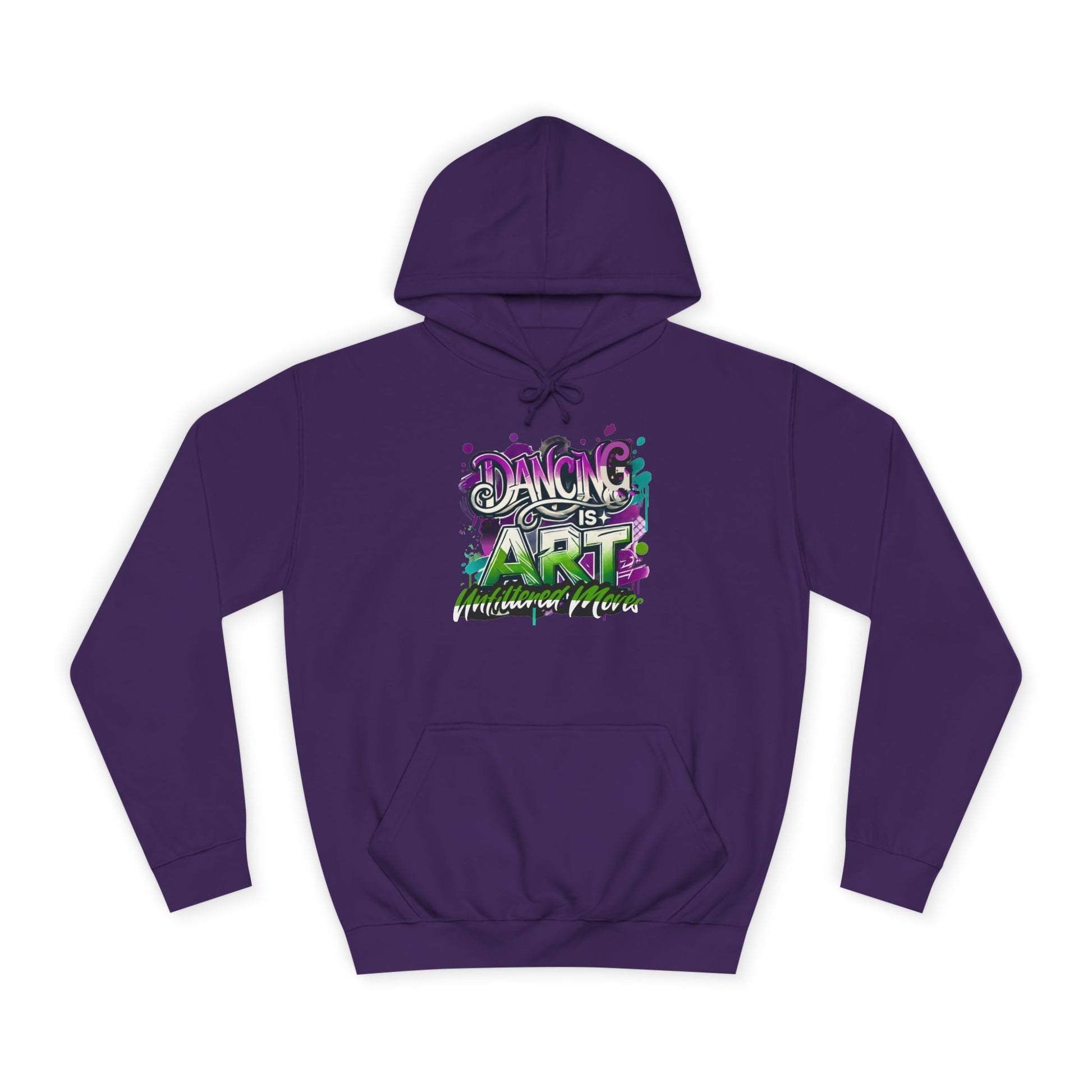 Breakdance Hoodie with Graffiti Typography - Unfiltered Moves