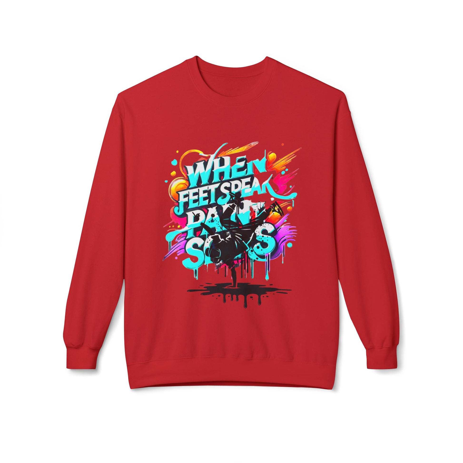 Bold in Motion Sweatshirt, Unisex Fashion Sweatshirt, Art Lover Apparel, Gift for Dancers, Street Art Crew