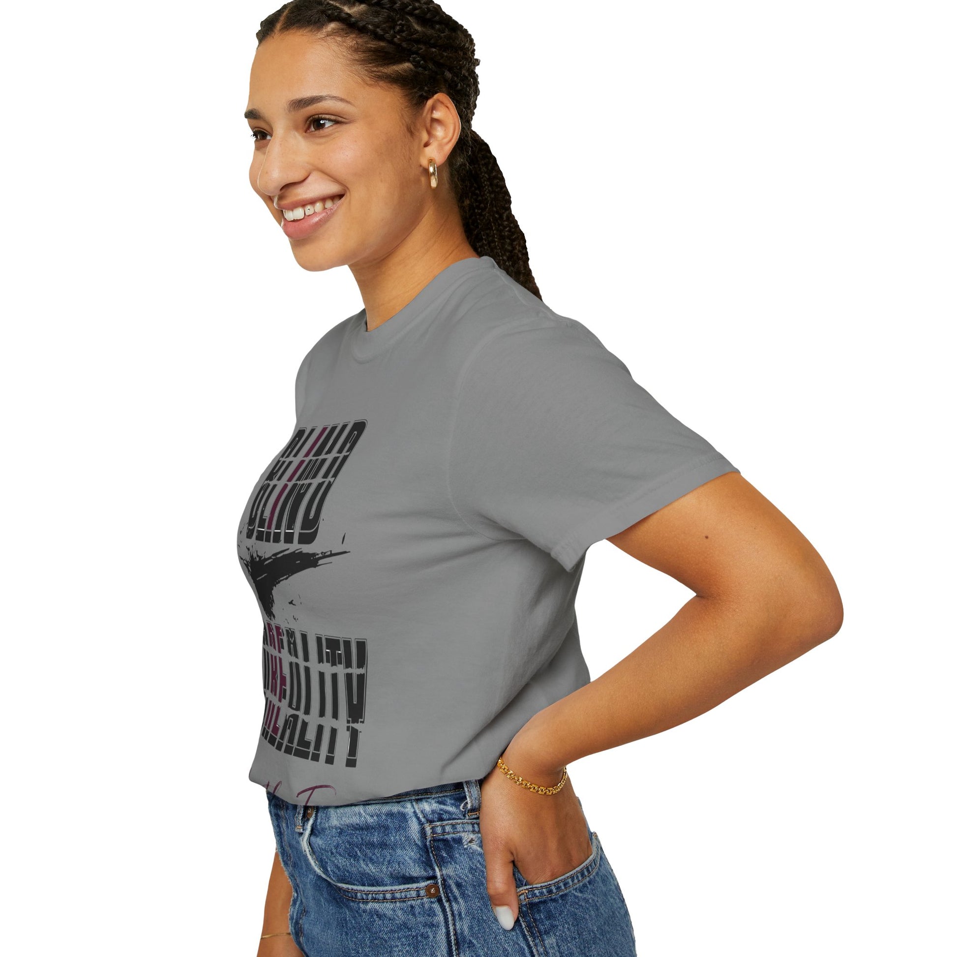 Unisex Garment-Dyed T-shirt with 'Blind to Reality - Clear the Fog' Design, Casual Wear, Gift for Dreamers, Inspirational Tee, [...]