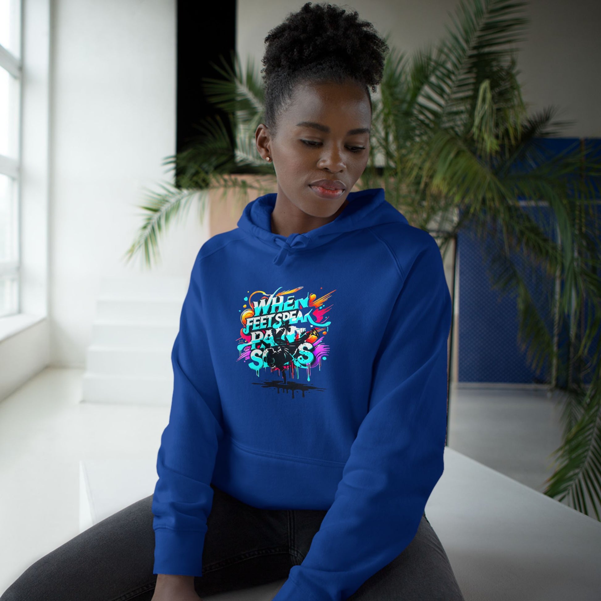 Urban Expression Graffiti Hoodie - When Feet Speak, Paint Soars Hoodie.