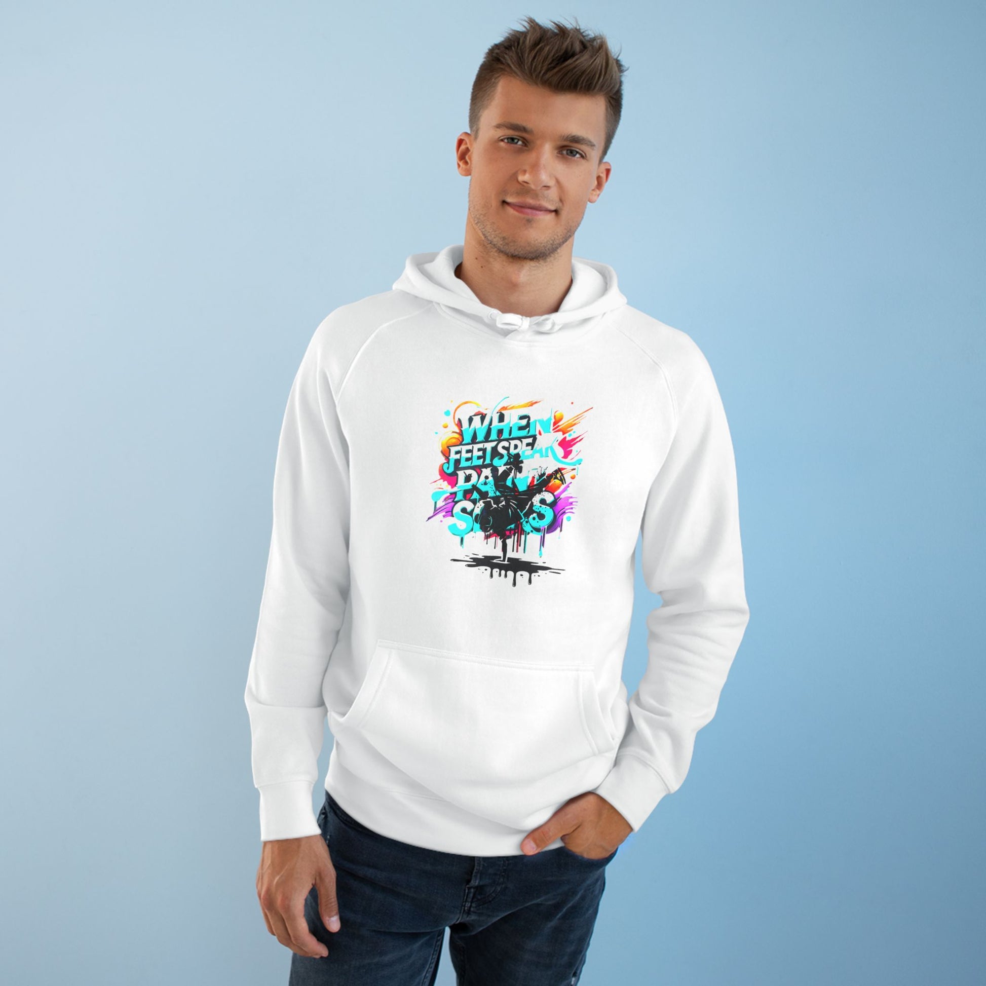 Urban Expression Graffiti Hoodie - When Feet Speak, Paint Soars Hoodie.