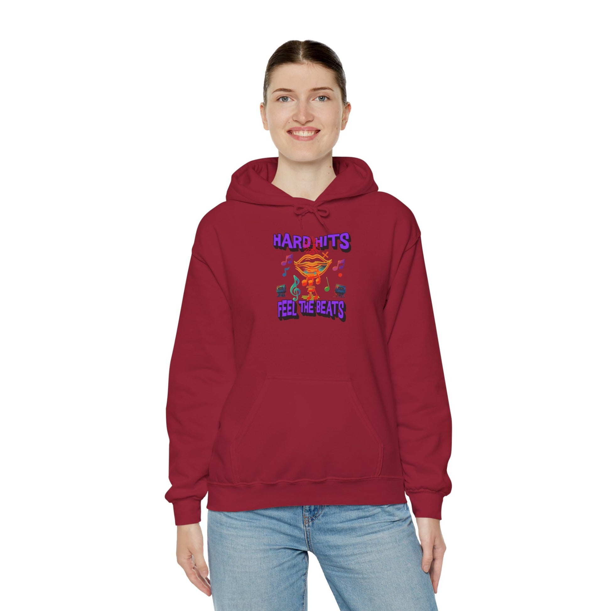 Music Vibes Hooded Sweatshirt - Feel the Beats, Unisex Hoodie, Comfortable Sweatshirt, Perfect Gift for Music Lovers, Casual Wear