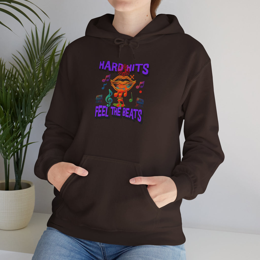 Music Vibes Hooded Sweatshirt - Feel the Beats, Unisex Hoodie, Comfortable Sweatshirt, Perfect Gift for Music Lovers, Casual Wear