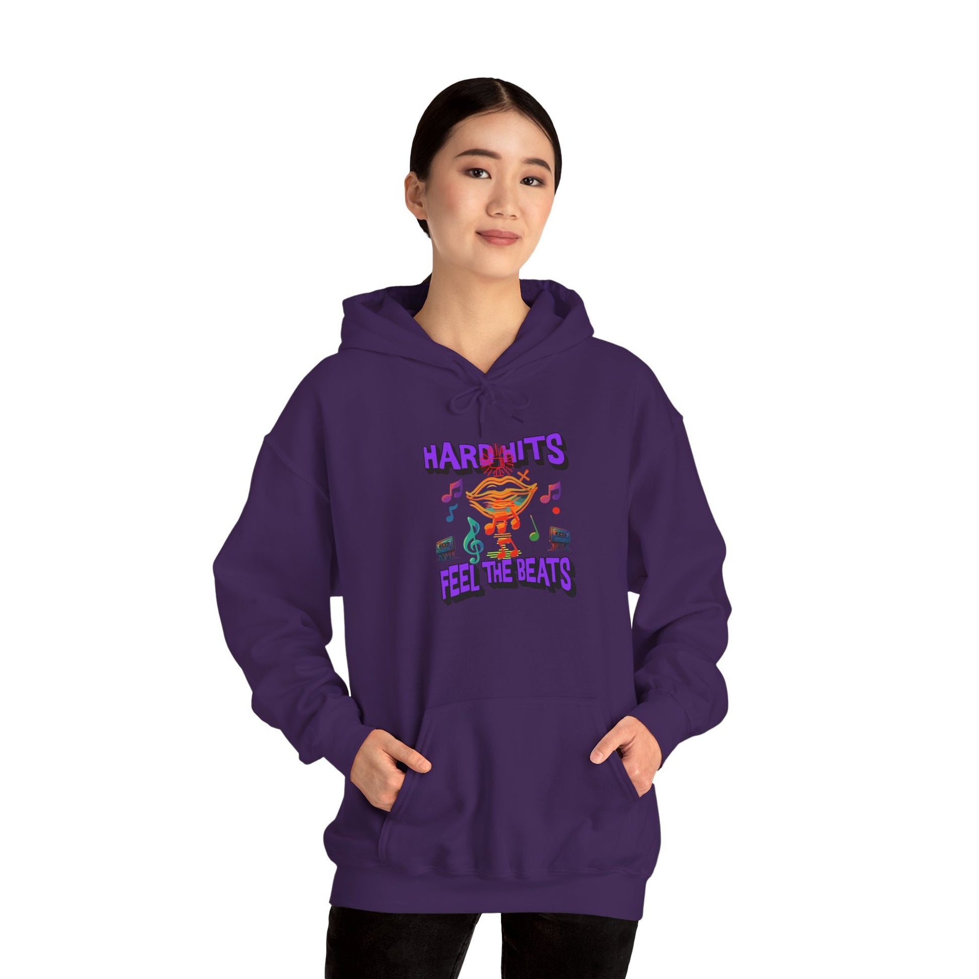 Music Vibes Hooded Sweatshirt - Feel the Beats, Unisex Hoodie, Comfortable Sweatshirt, Perfect Gift for Music Lovers, Casual Wear