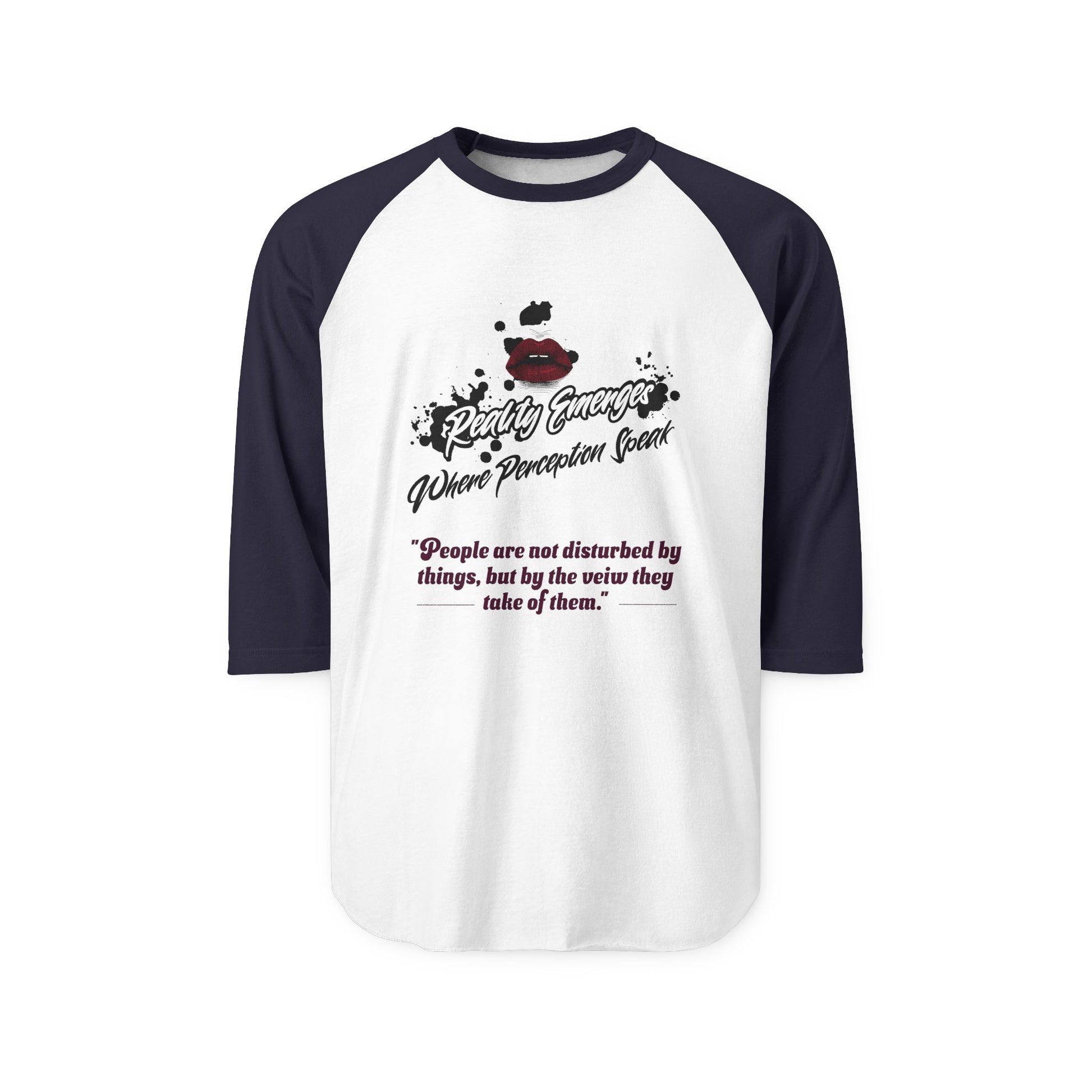 Three-Quarter Sleeve Raglan T-Shirt, Quote Tee, Motivational Shirt, Gift for Her, Unisex Casual Wear