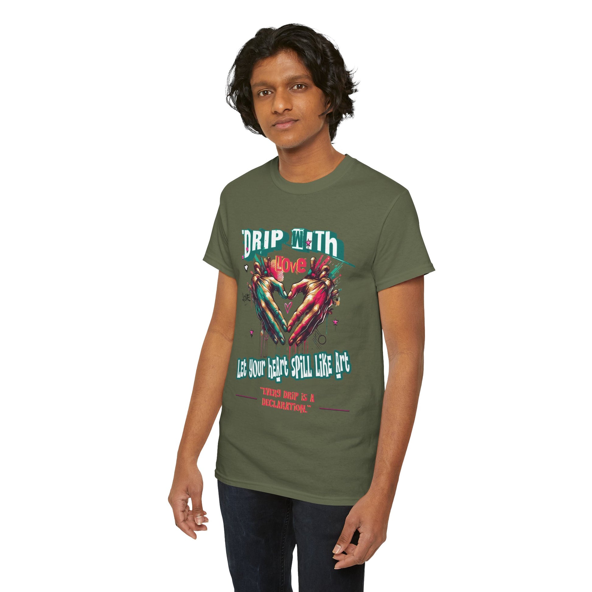 Graphic Tee: DRIP WITH Love Streetwear Design