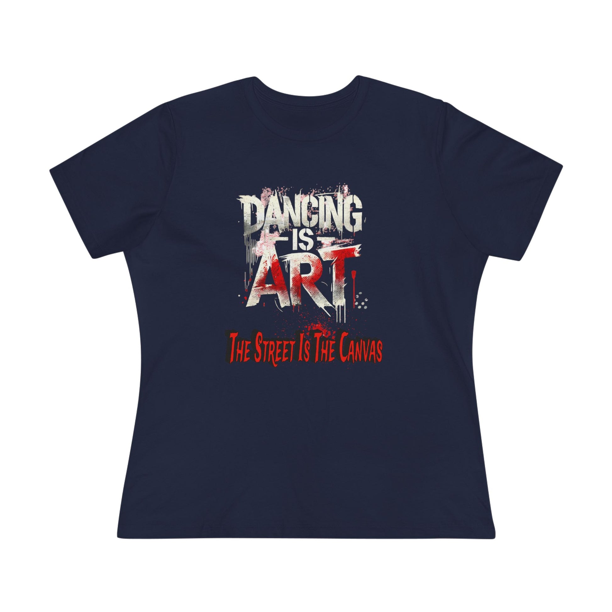 Dancing is Art Cotton Tee, Artistic Women's Shirt, Graphic Dance Top, Unique Gift for Dancers, Trendy Streetwear Tee