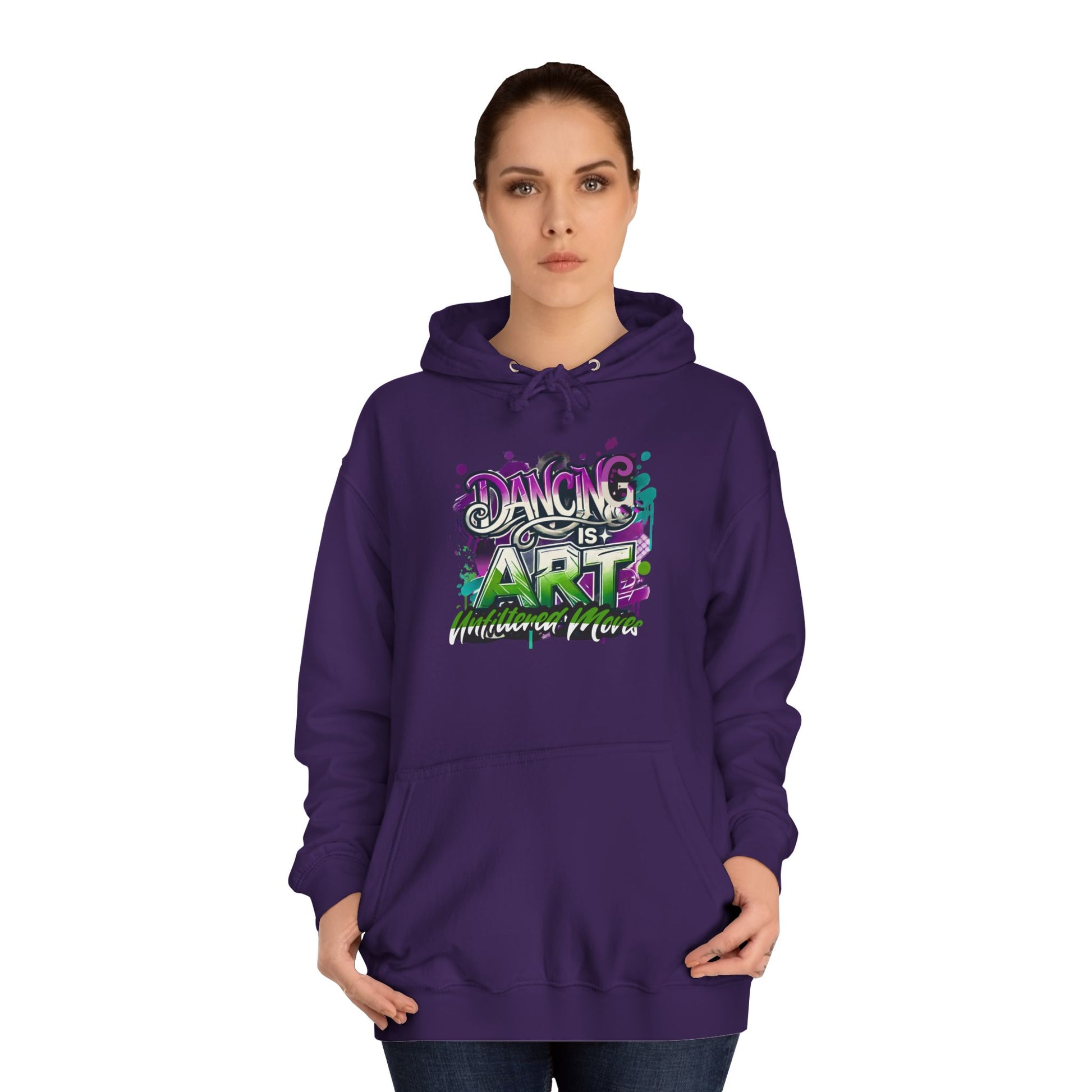 Breakdance Hoodie with Graffiti Typography - Unfiltered Moves