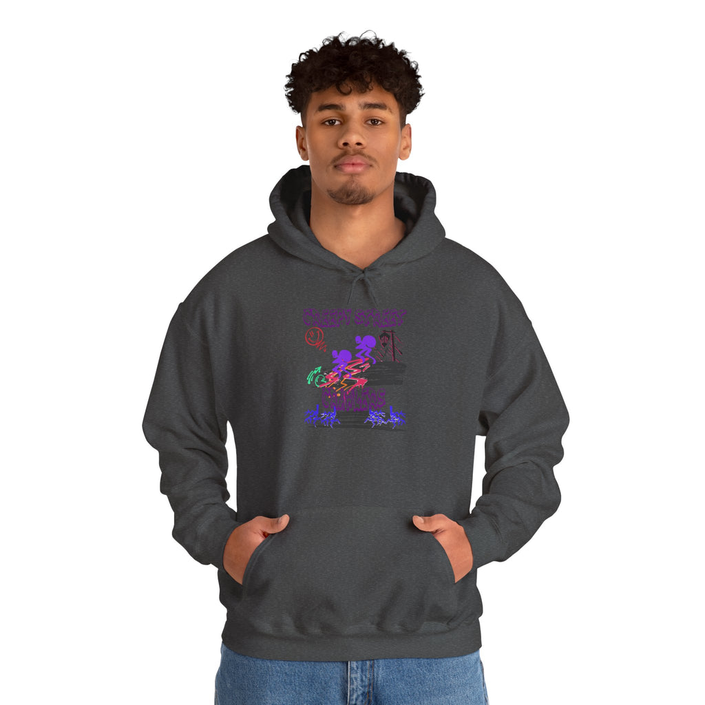 Vibrant Floral Graphic Hoodie, Cozy Unisex Sweatshirt for Everyday Wear, Gift for Friends, Spring Fashion, Relaxed Style