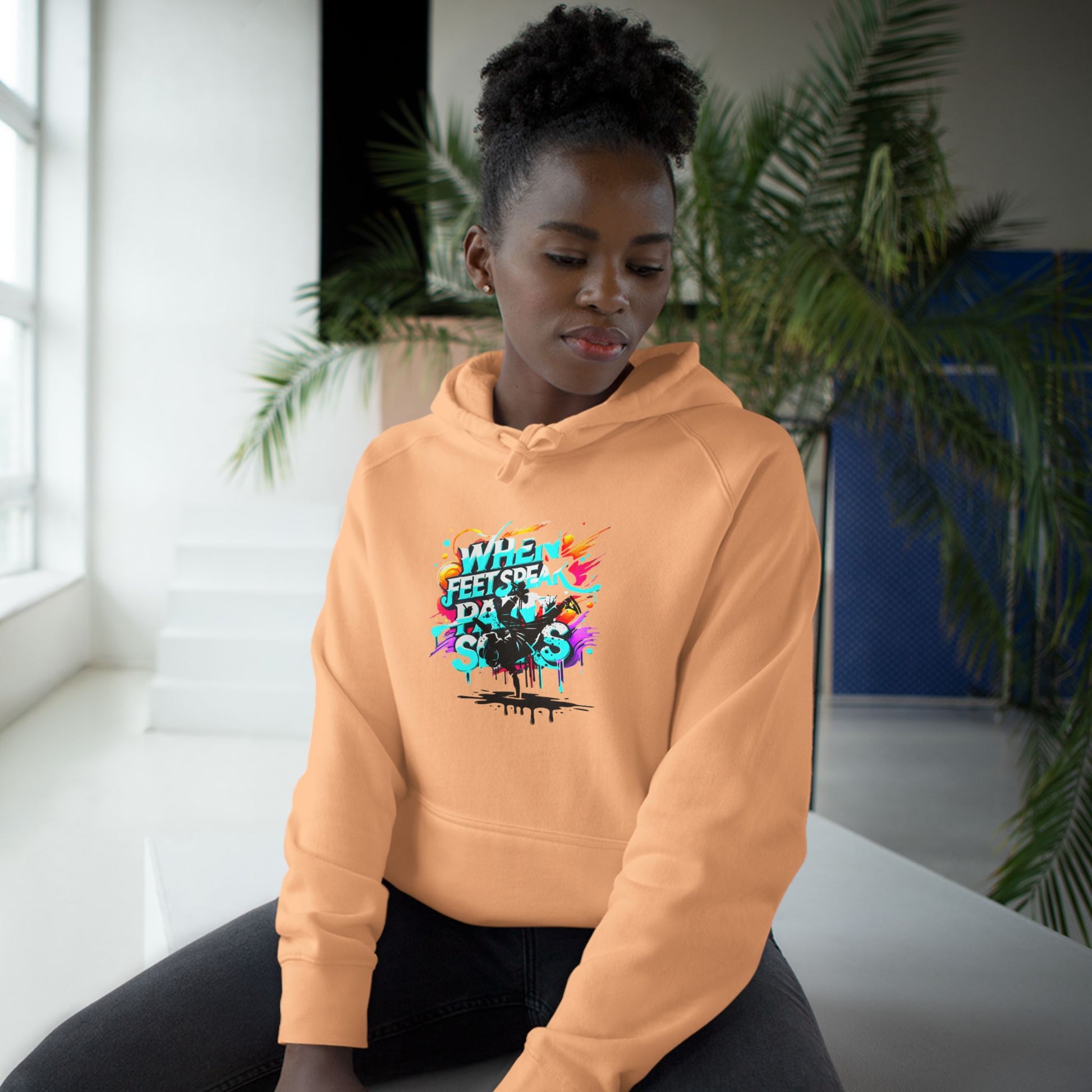 Urban Expression Graffiti Hoodie - When Feet Speak, Paint Soars Hoodie.