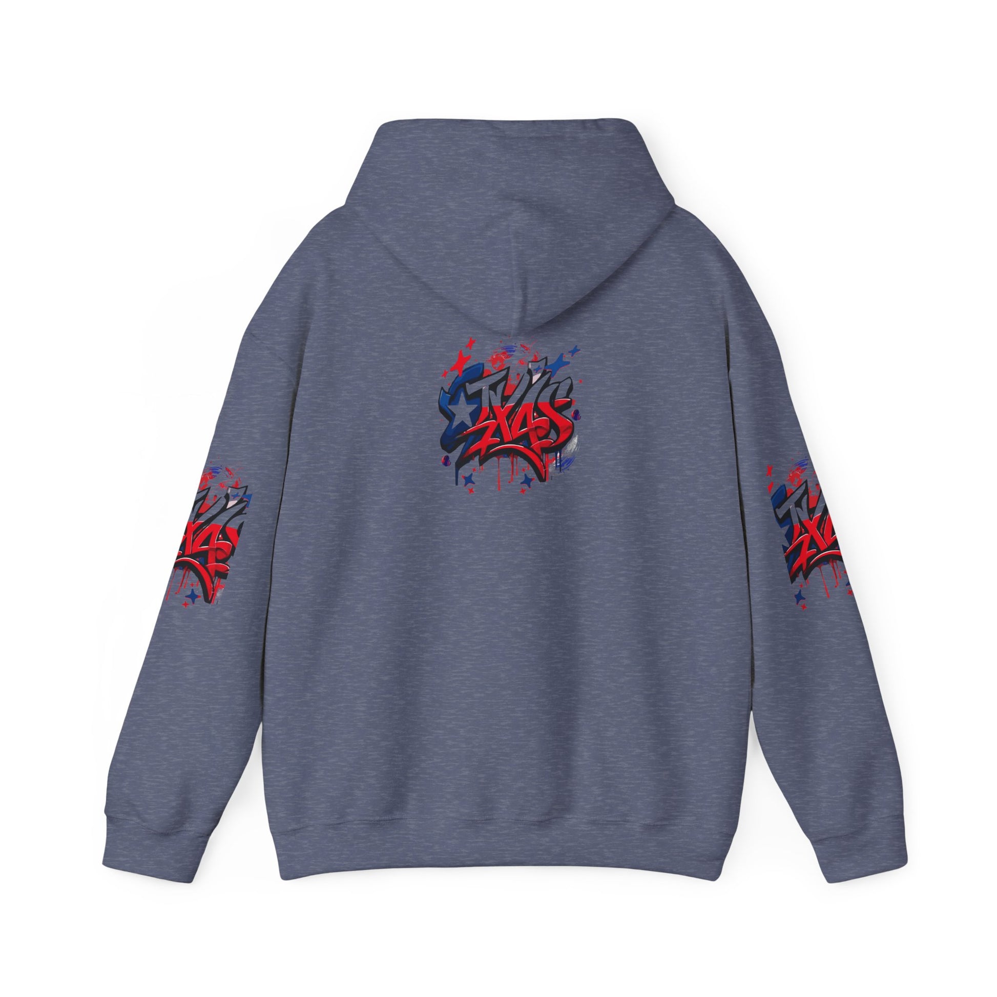 Patriotic Graffiti Hoodie, Cozy Sweatshirt for Casual Wear, Perfect Gift for July 4th, Stylish Streetwear, Unisex Fashion