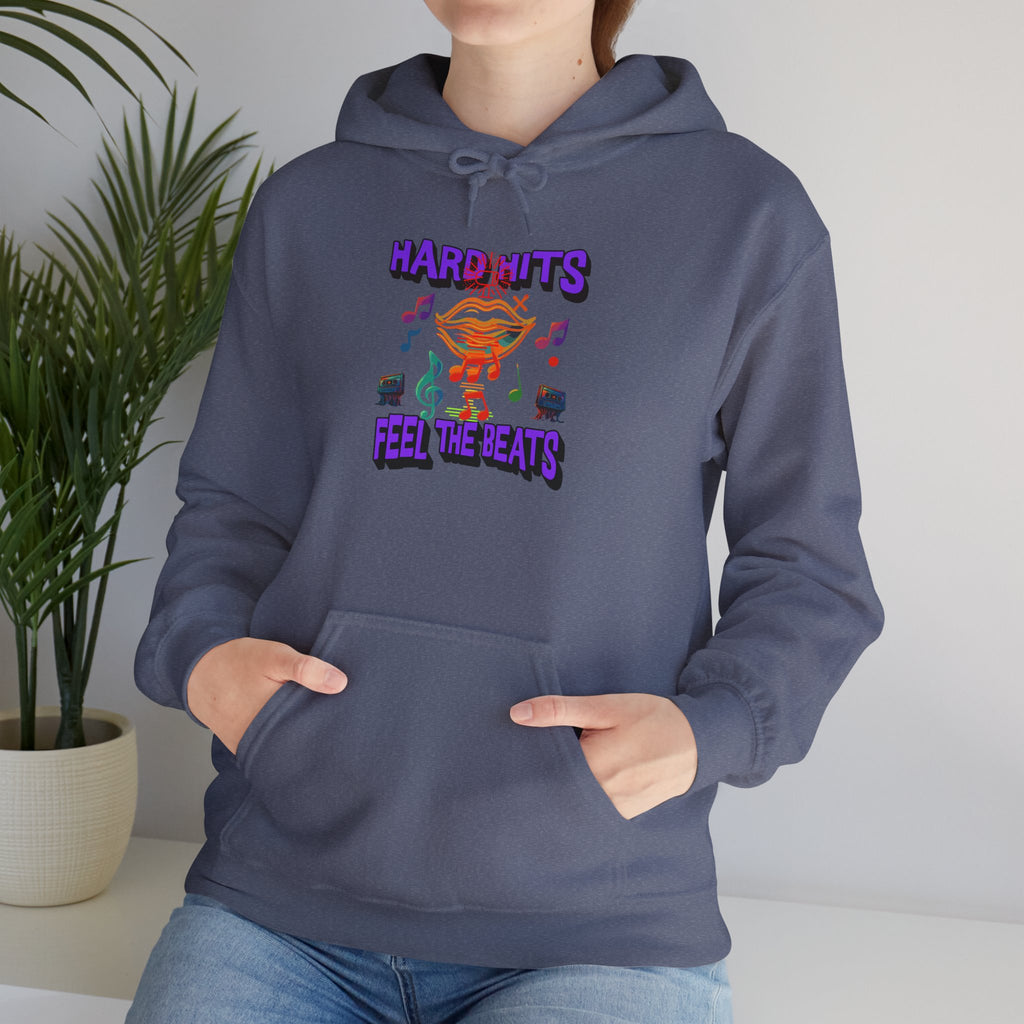 Music Vibes Hooded Sweatshirt - Feel the Beats, Unisex Hoodie, Comfortable Sweatshirt, Perfect Gift for Music Lovers, Casual Wear