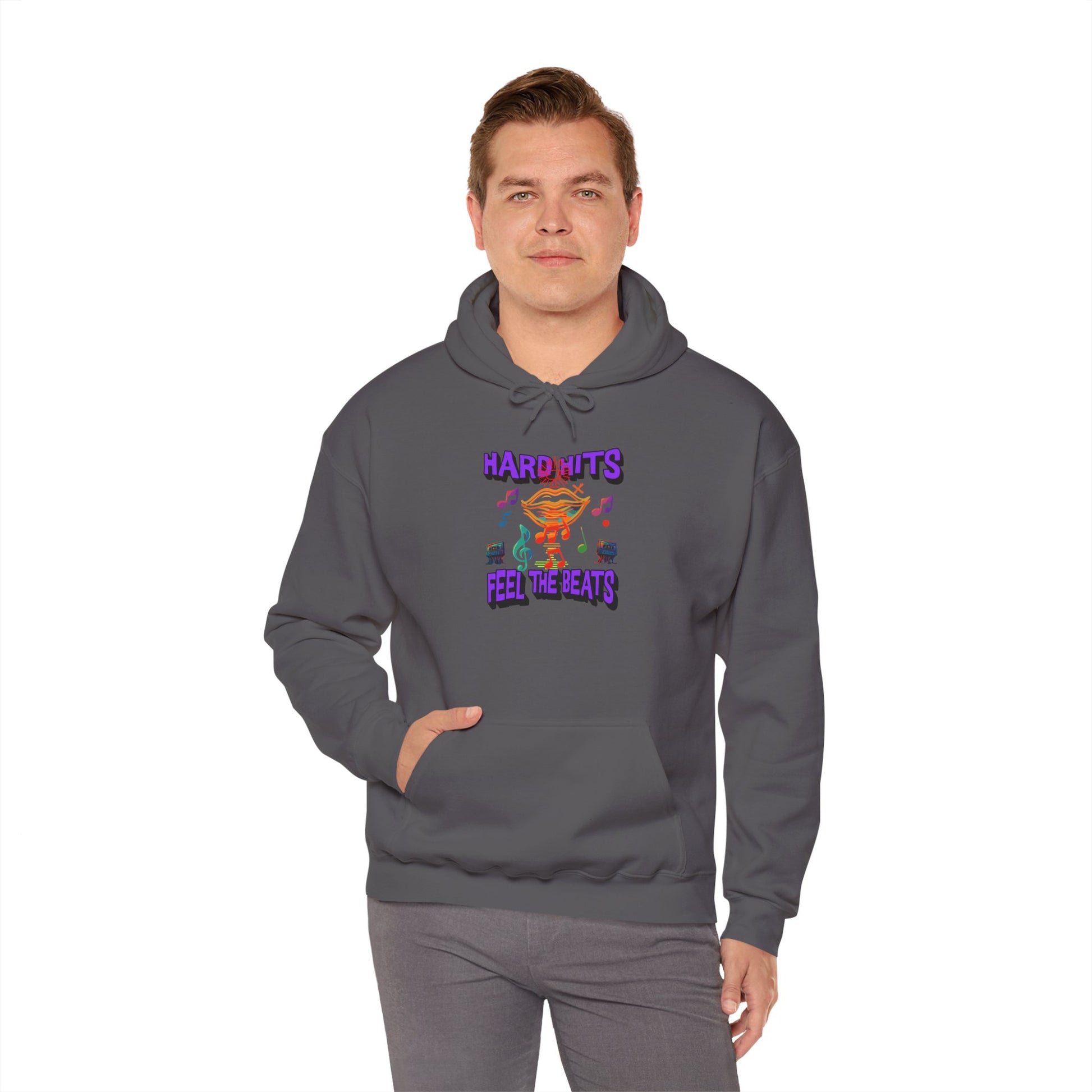 Music Vibes Hooded Sweatshirt - Feel the Beats, Unisex Hoodie, Comfortable Sweatshirt, Perfect Gift for Music Lovers, Casual Wear