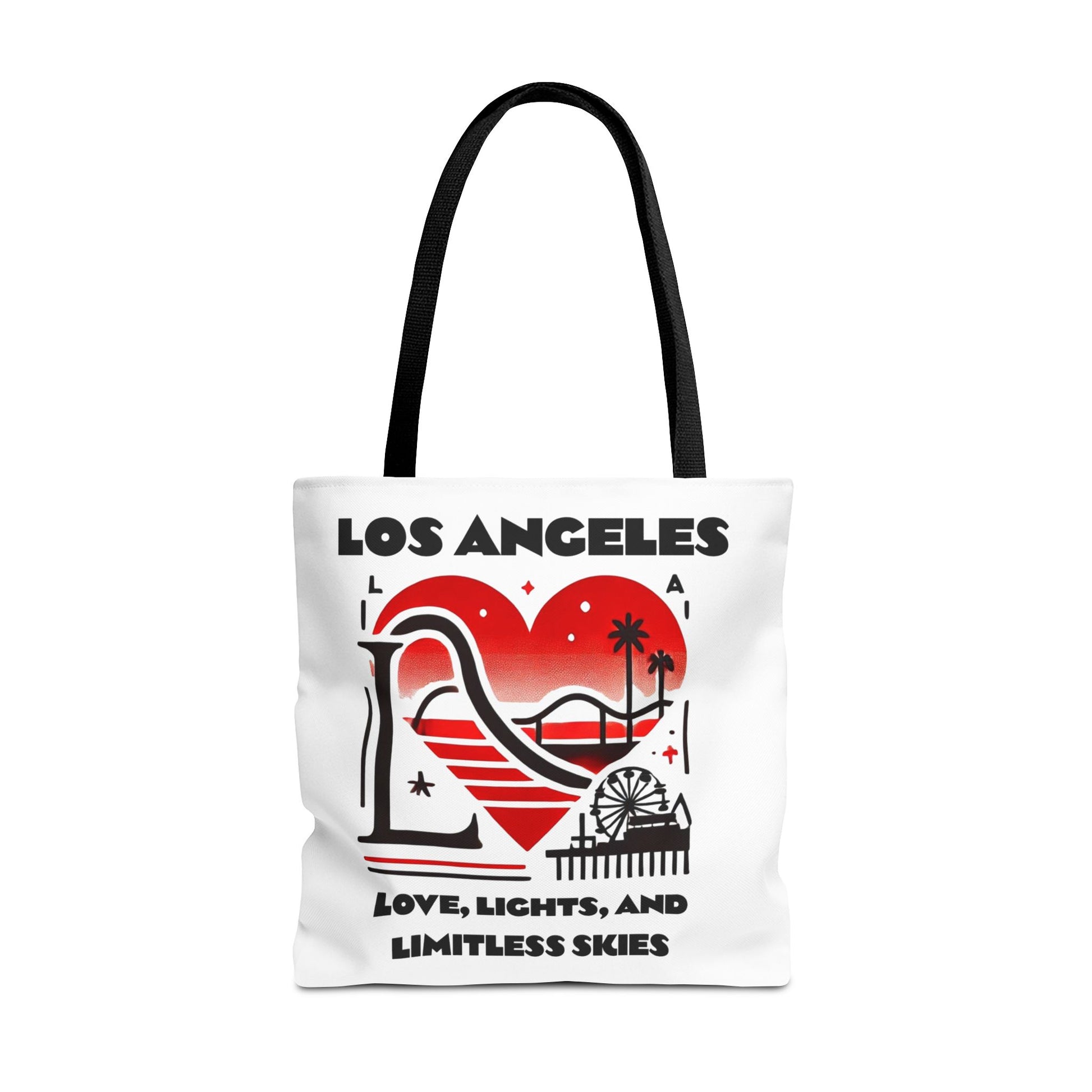 Los Angeles Love Tote Bag | AOP Beach Bag, Shopping Tote, Travel Bag, Eco-Friendly Gift, California Souvenir