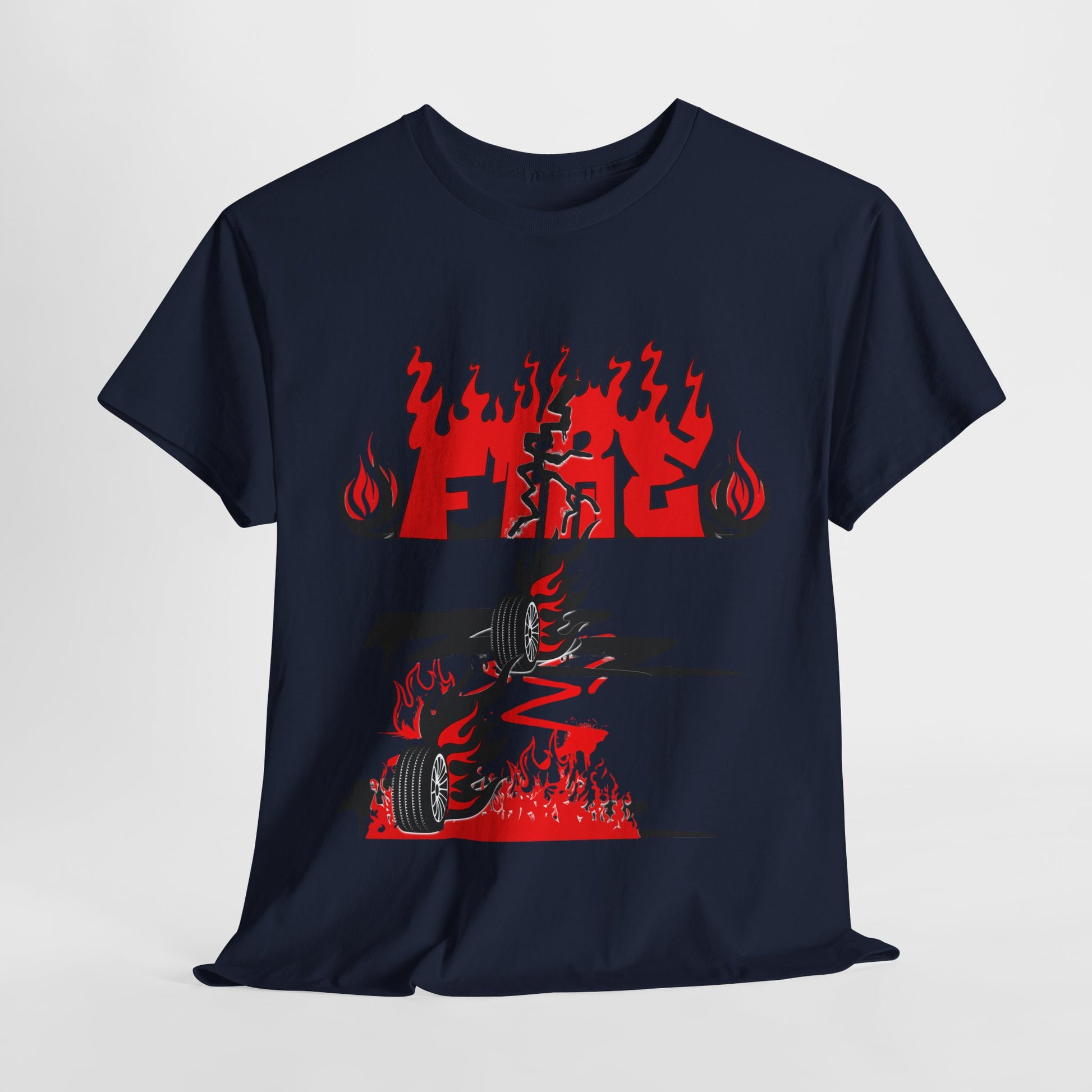 Fire Graphic Unisex Tee, Graphic T-Shirt, Casual Wear, Street Style, Gift for Him/Her, Festival Outfit