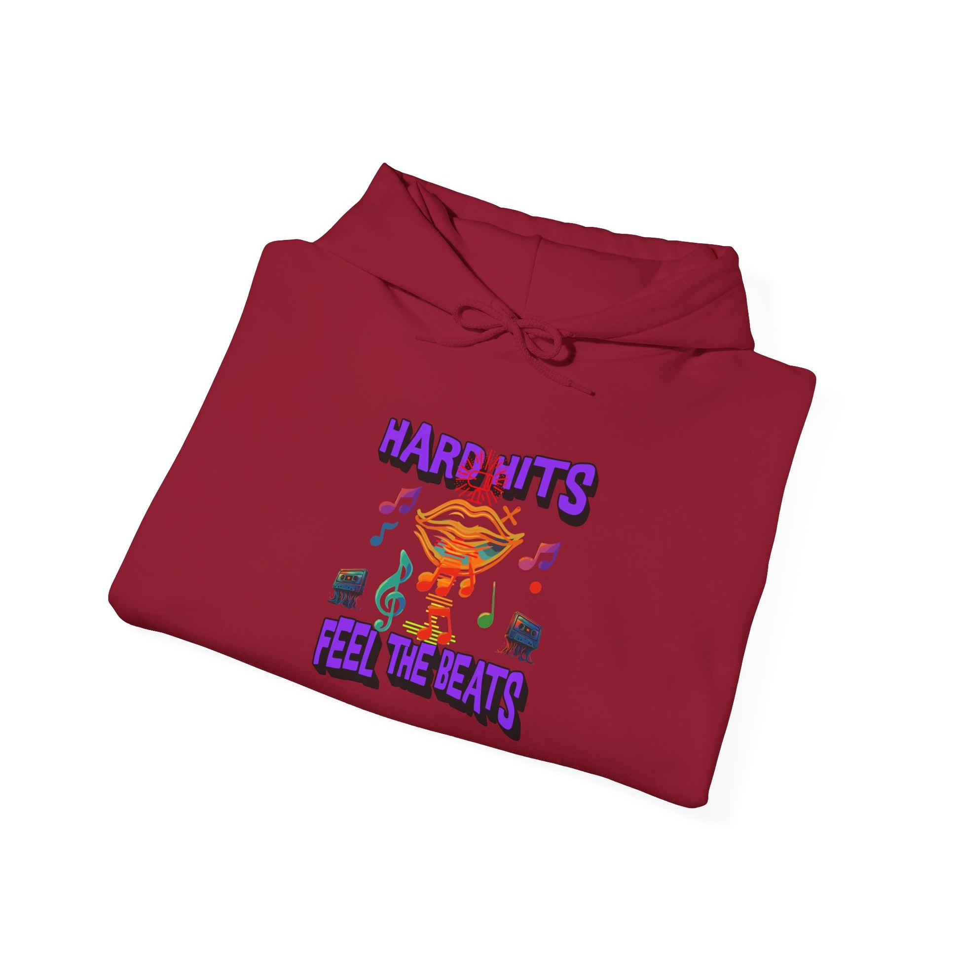 Music Vibes Hooded Sweatshirt - Feel the Beats, Unisex Hoodie, Comfortable Sweatshirt, Perfect Gift for Music Lovers, Casual Wear