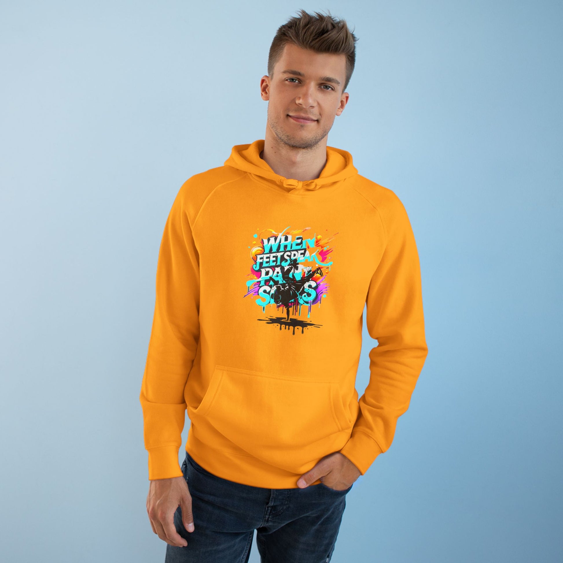 Urban Expression Graffiti Hoodie - When Feet Speak, Paint Soars Hoodie.