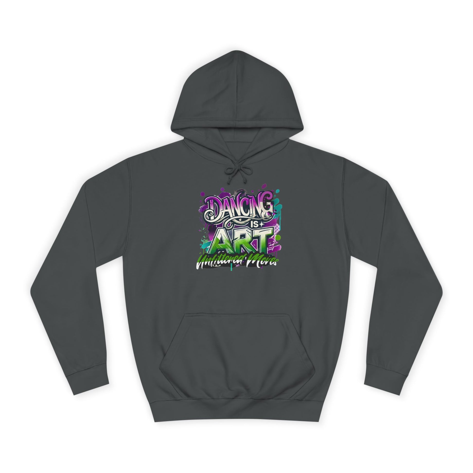 Breakdance Hoodie with Graffiti Typography - Unfiltered Moves