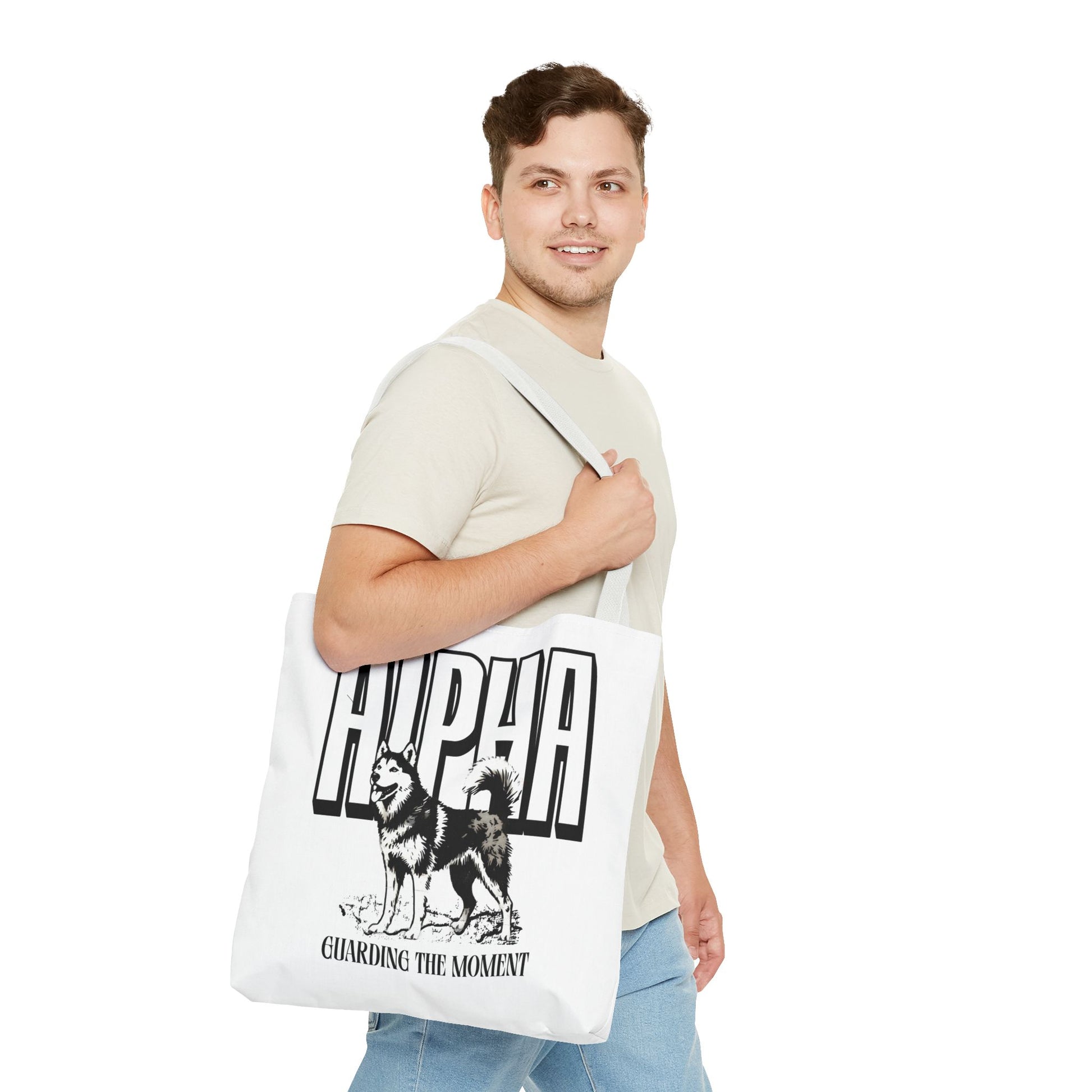Alpha Dog Tote Bag - Unique Carryall for Dog Lovers, Gift for Pet Owners, Stylish Reusable Bag, Daily Use, Eco-Friendly Shopping