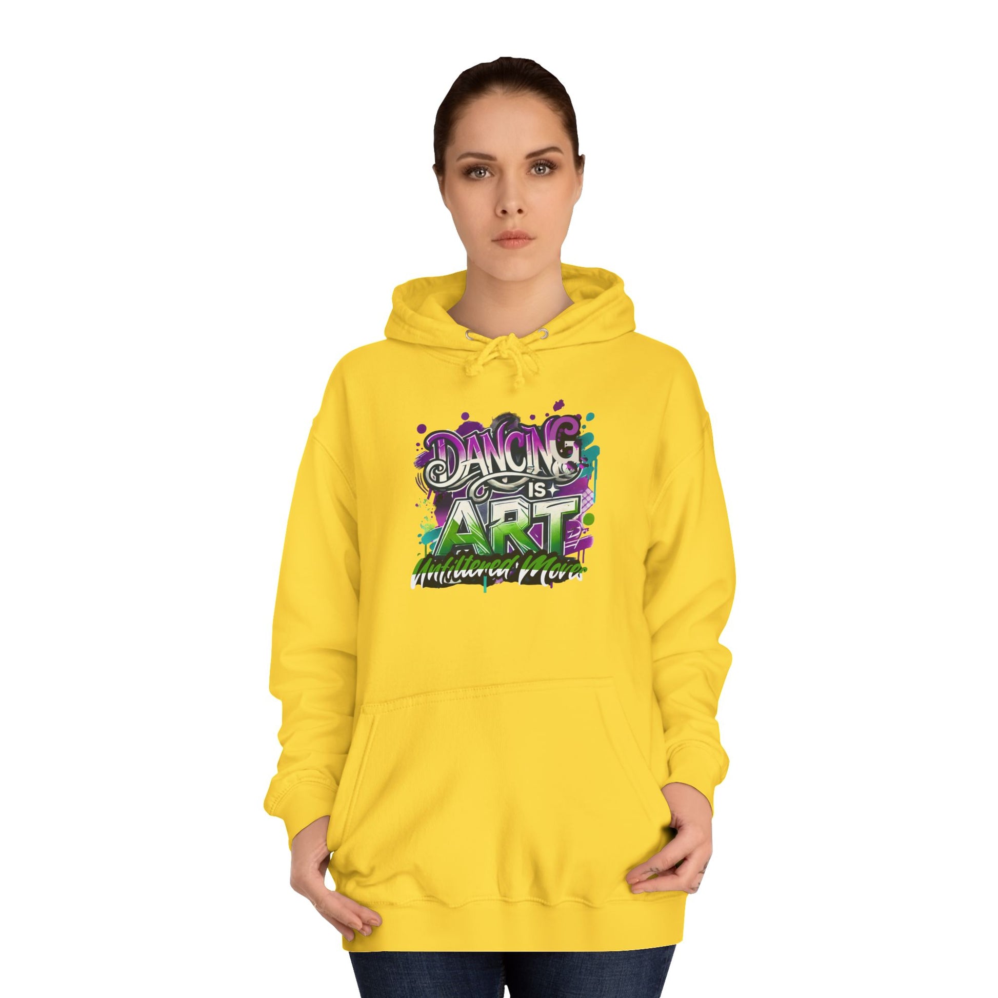 Breakdance Hoodie with Graffiti Typography - Unfiltered Moves