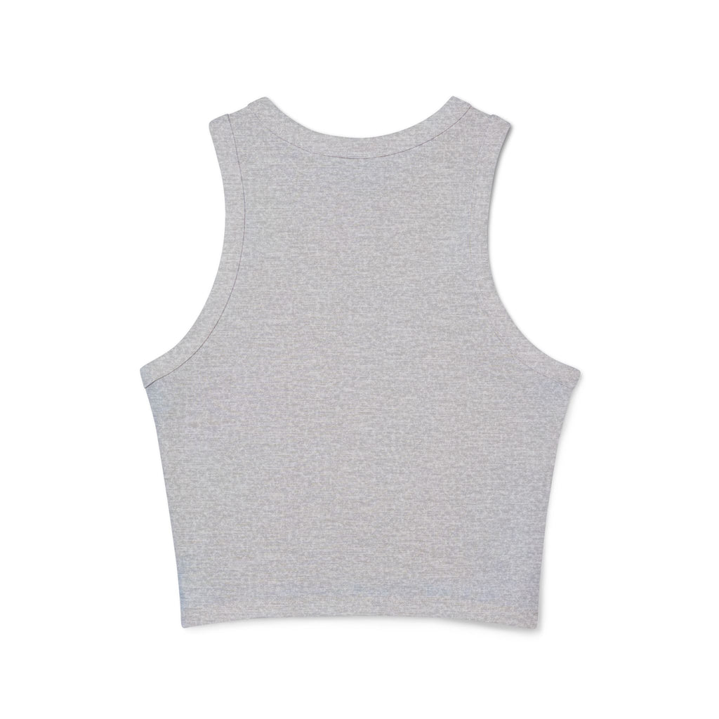 Women's Graphic Crop Tank Top: 'Perception' Design, Summer Essential, Casual Wear, Workout Gear, Festival Outfit