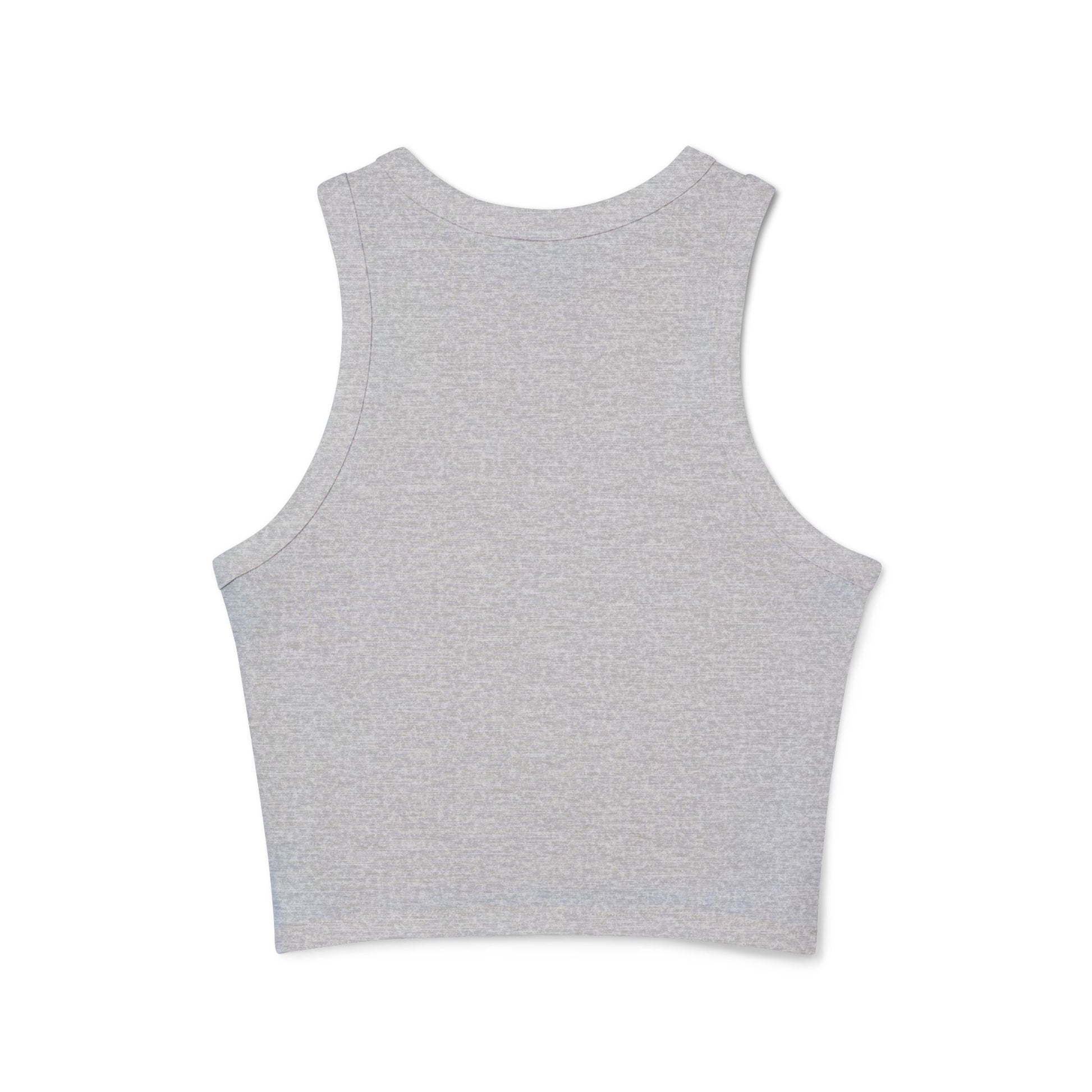 Women's Graphic Crop Tank Top: 'Perception' Design, Summer Essential, Casual Wear, Workout Gear, Festival Outfit