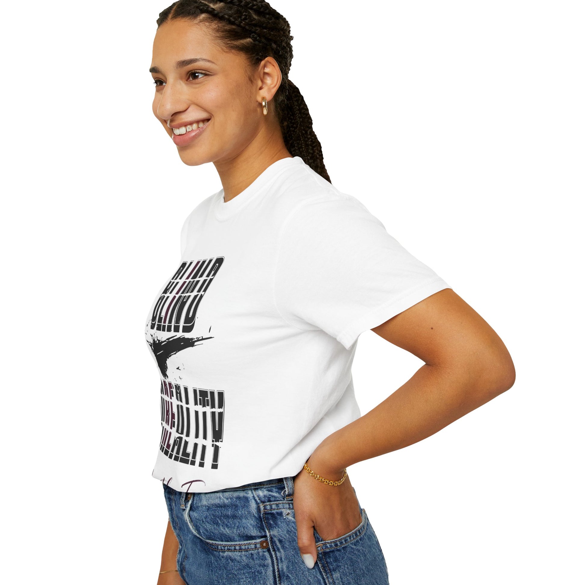 Unisex Garment-Dyed T-shirt with 'Blind to Reality - Clear the Fog' Design, Casual Wear, Gift for Dreamers, Inspirational Tee, [...]