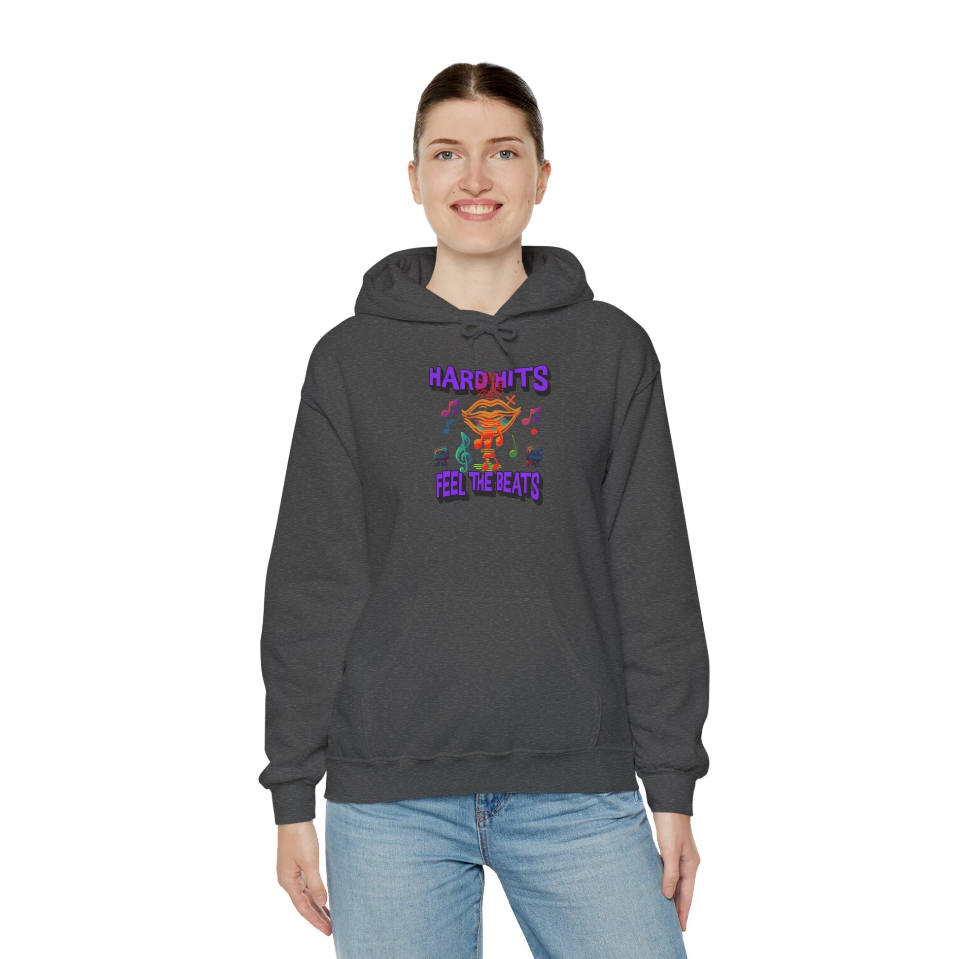 Music Vibes Hooded Sweatshirt - Feel the Beats, Unisex Hoodie, Comfortable Sweatshirt, Perfect Gift for Music Lovers, Casual Wear