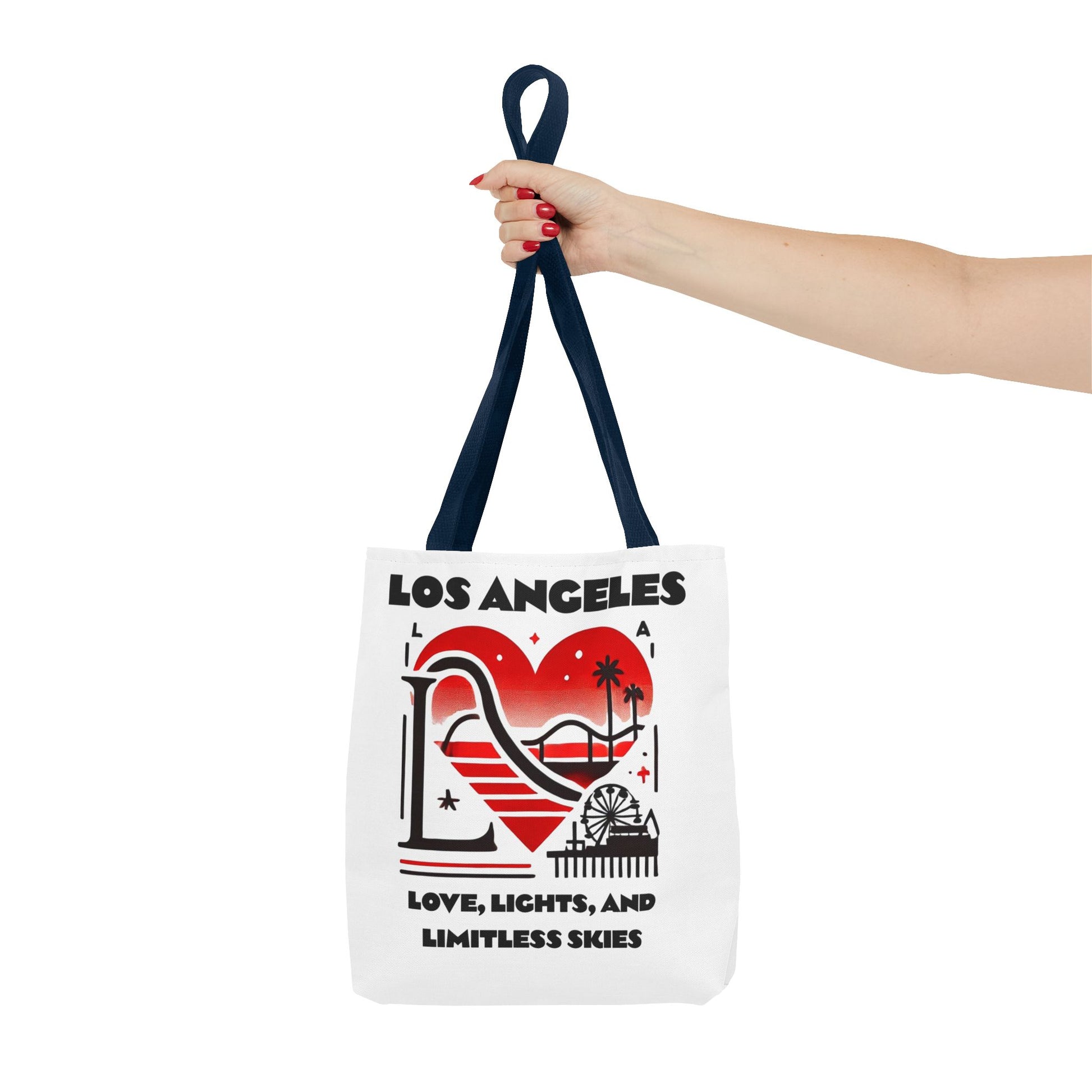 Los Angeles Love Tote Bag | AOP Beach Bag, Shopping Tote, Travel Bag, Eco-Friendly Gift, California Souvenir
