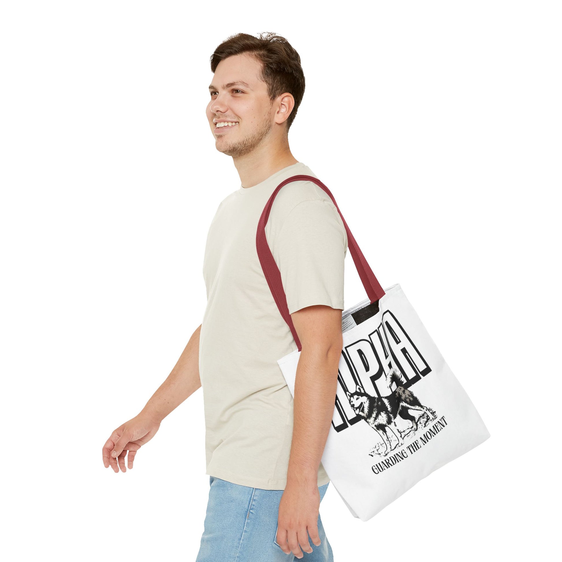 Alpha Dog Tote Bag - Unique Carryall for Dog Lovers, Gift for Pet Owners, Stylish Reusable Bag, Daily Use, Eco-Friendly Shopping