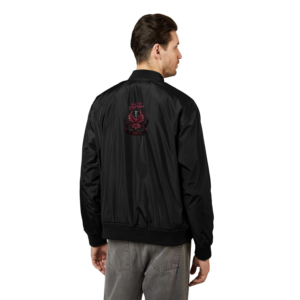 Bomber Jacket Embroidered with SFC and Phoenix Design