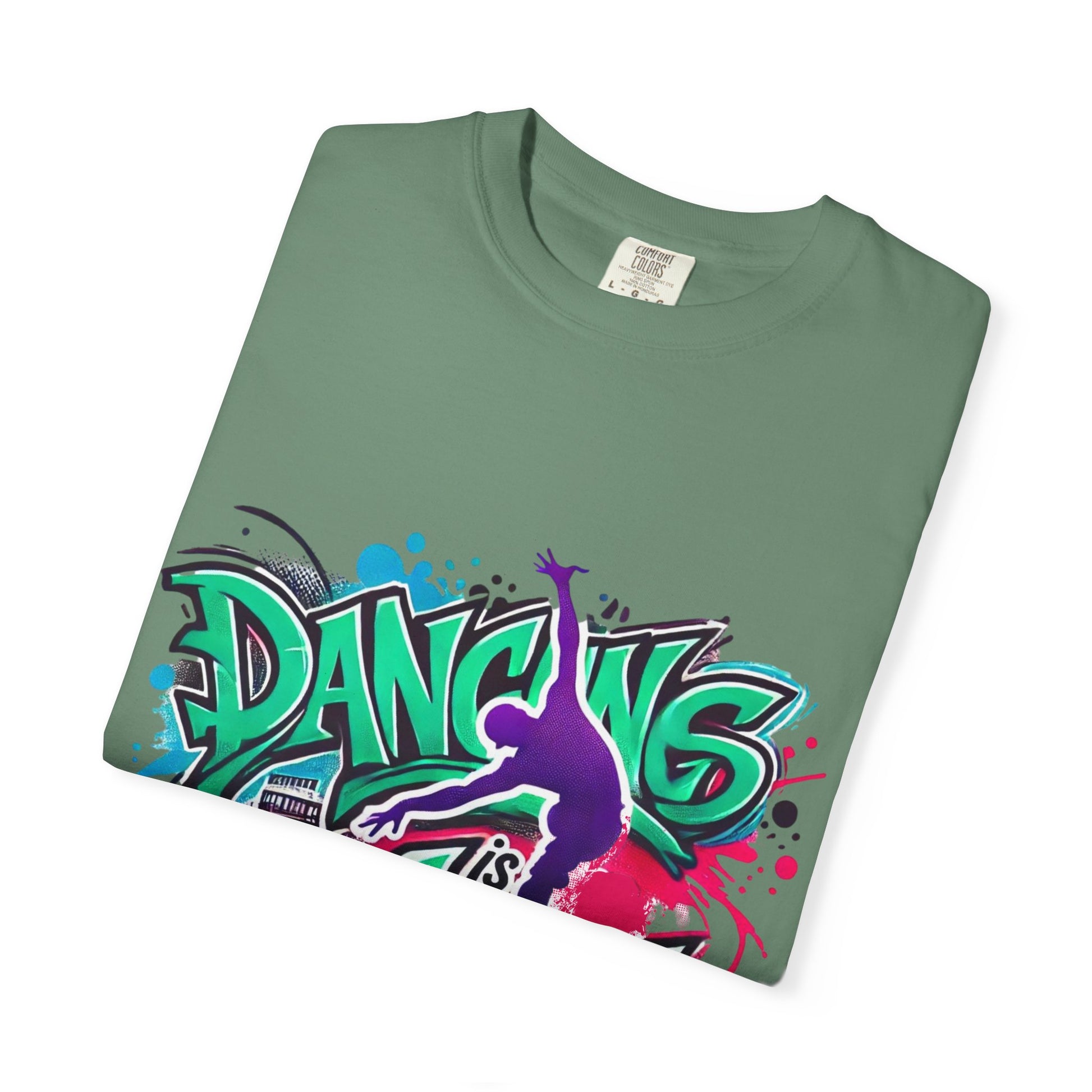 Artistic Dance T-Shirt, Urban Dance Tee, Street Art Apparel, Gift for Dancers, Graffiti Shirt, Colorful Expression Tee