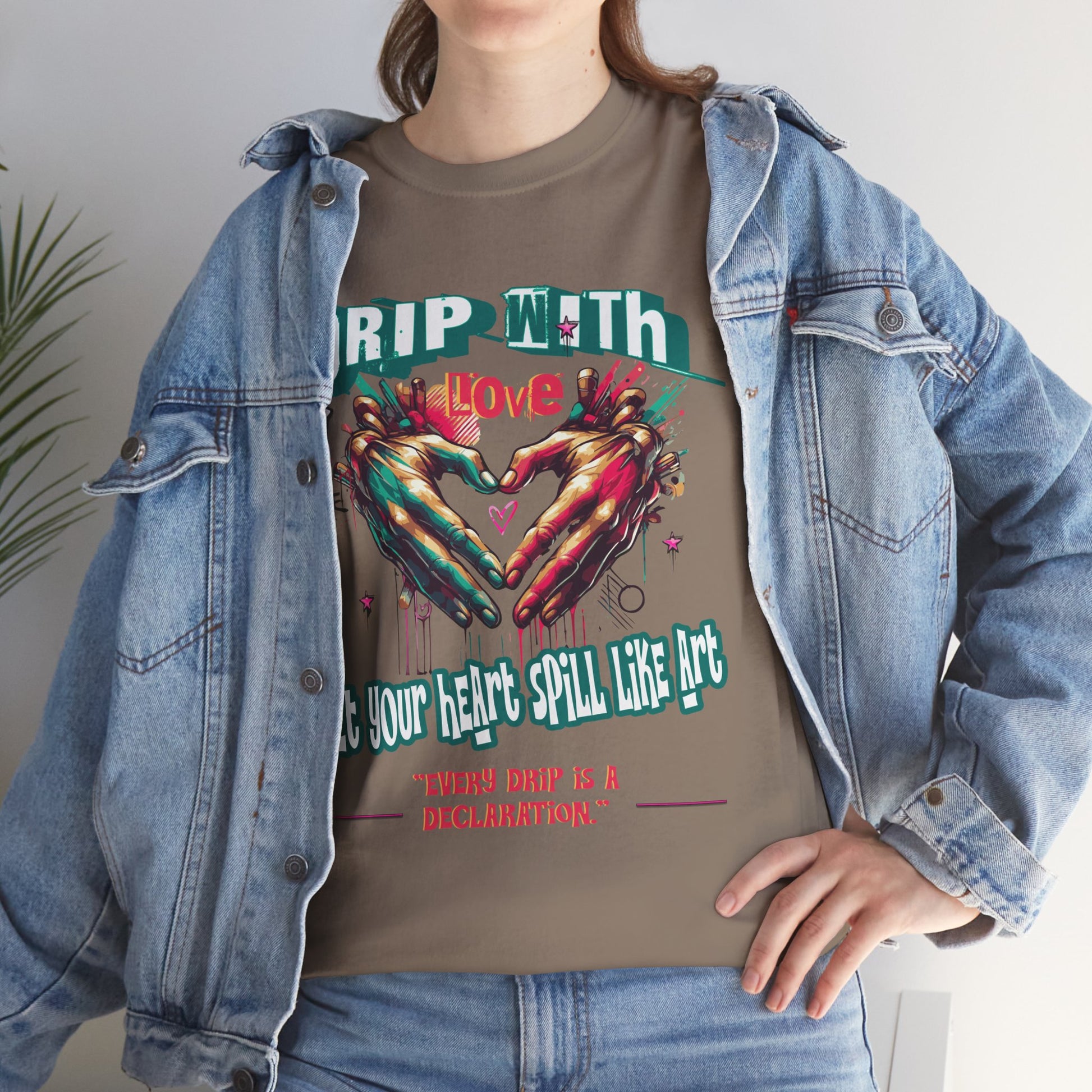Graphic Tee: DRIP WITH Love Streetwear Design
