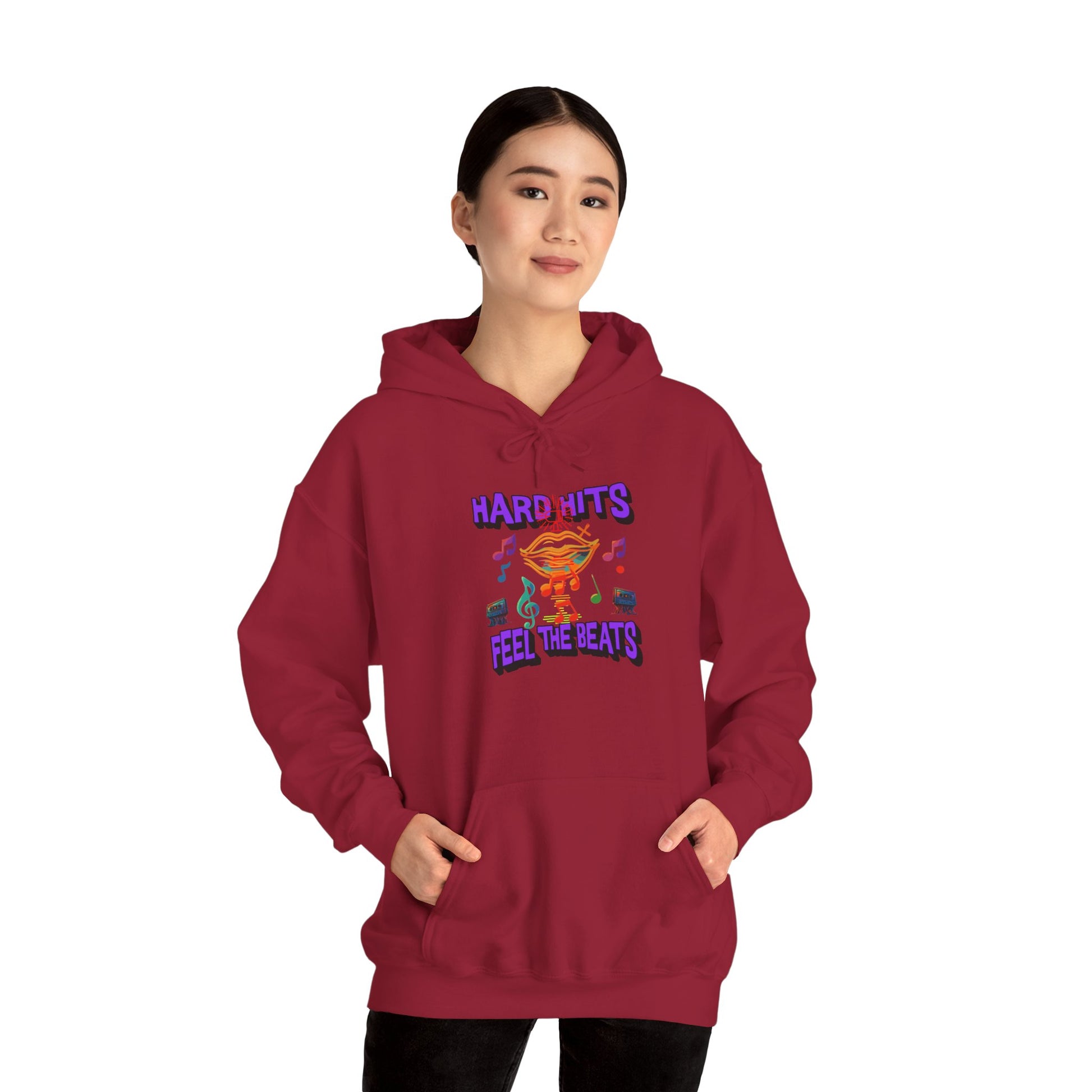 Music Vibes Hooded Sweatshirt - Feel the Beats, Unisex Hoodie, Comfortable Sweatshirt, Perfect Gift for Music Lovers, Casual Wear