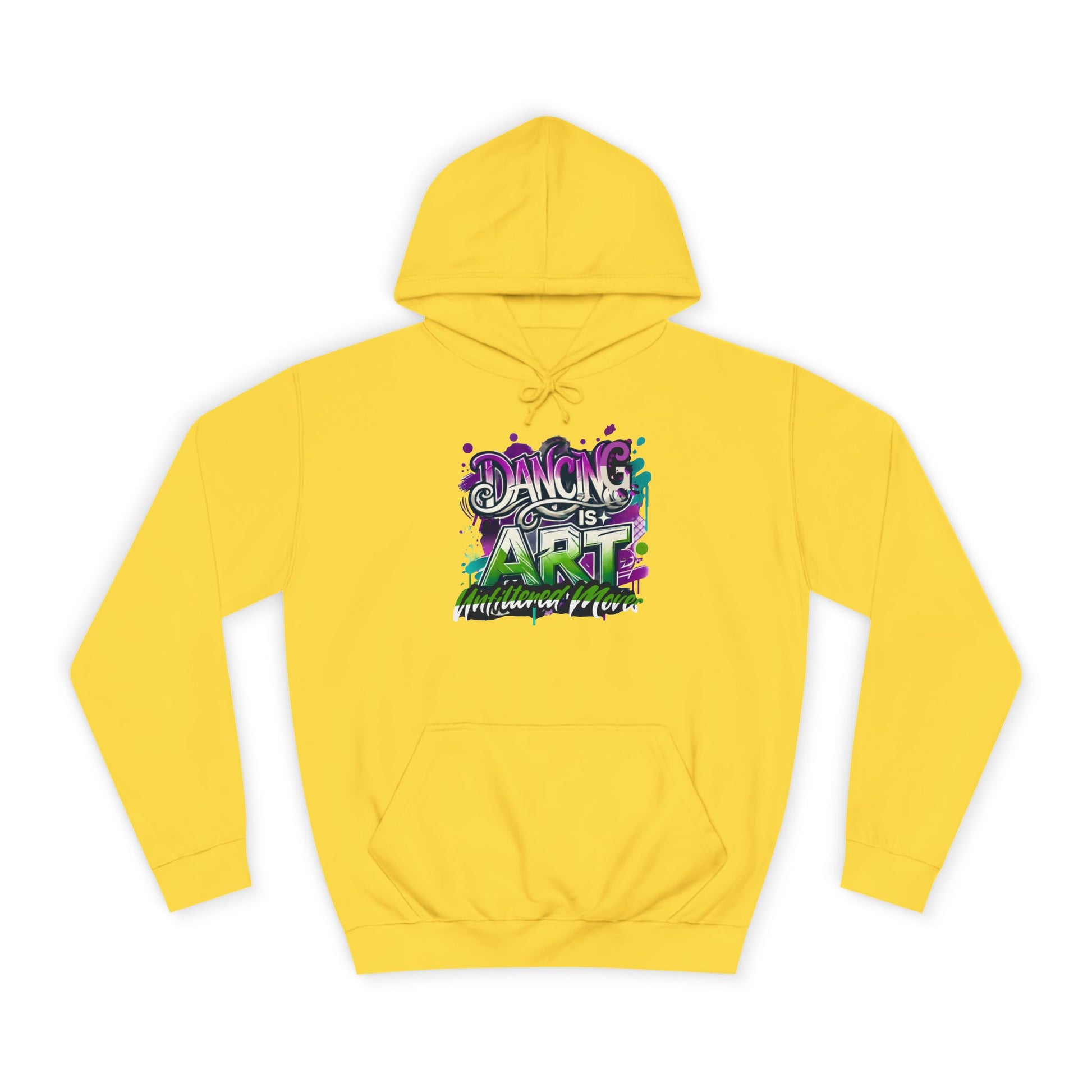 Breakdance Hoodie with Graffiti Typography - Unfiltered Moves