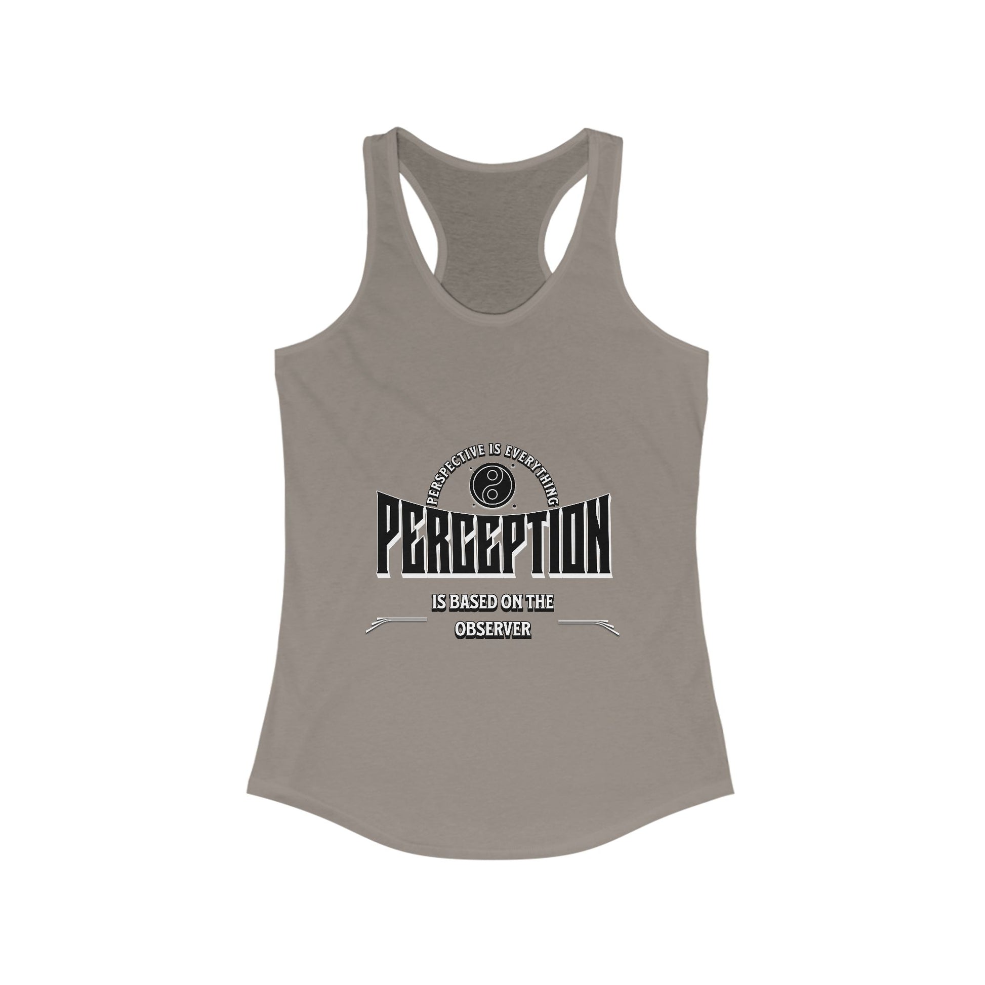 Women's Motivational Racerback Tank Top, Inspirational Workout Tee, Casual Yoga Shirt, Gift for Her, Fitness Apparel