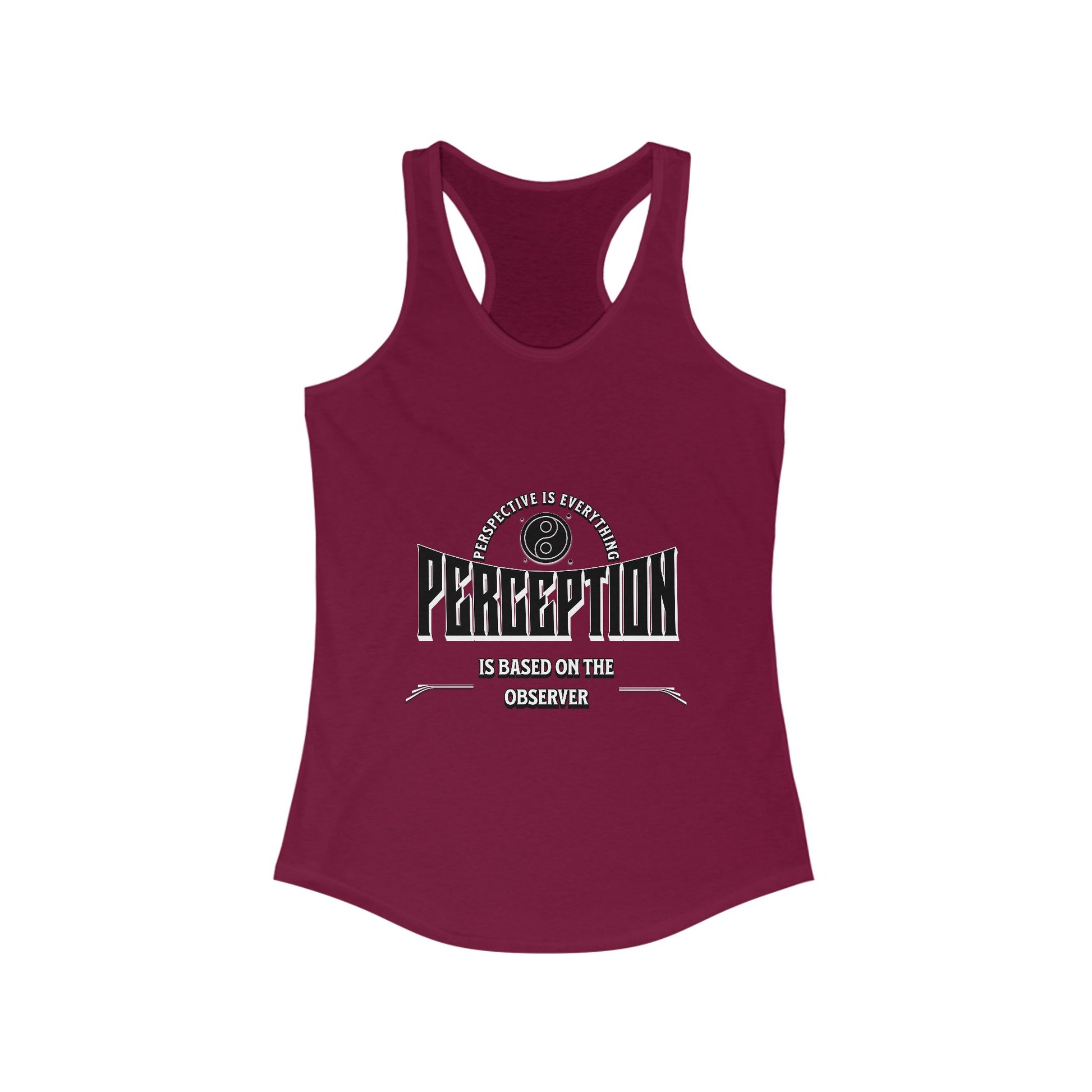 Women's Motivational Racerback Tank Top, Inspirational Workout Tee, Casual Yoga Shirt, Gift for Her, Fitness Apparel