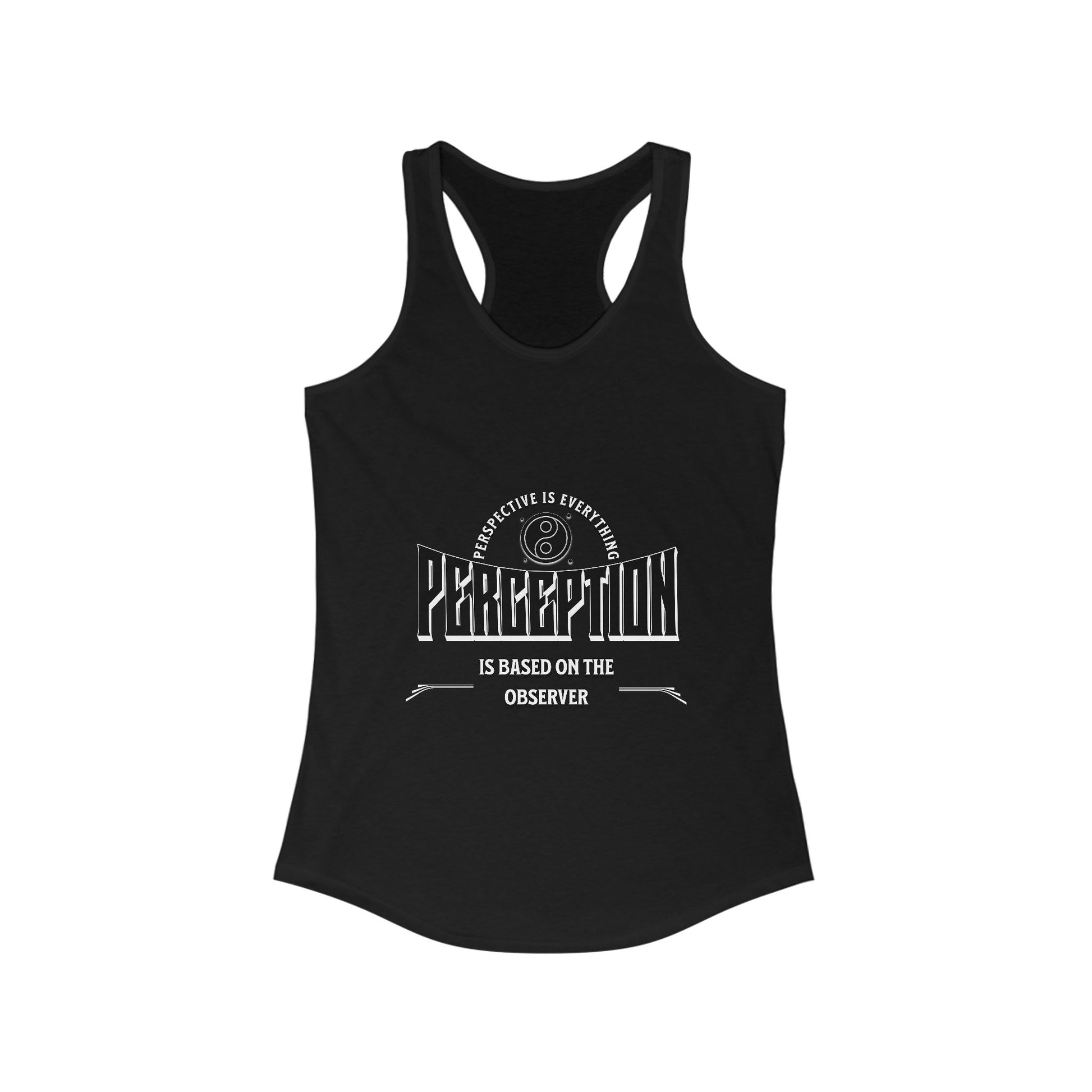Women's Motivational Racerback Tank Top, Inspirational Workout Tee, Casual Yoga Shirt, Gift for Her, Fitness Apparel