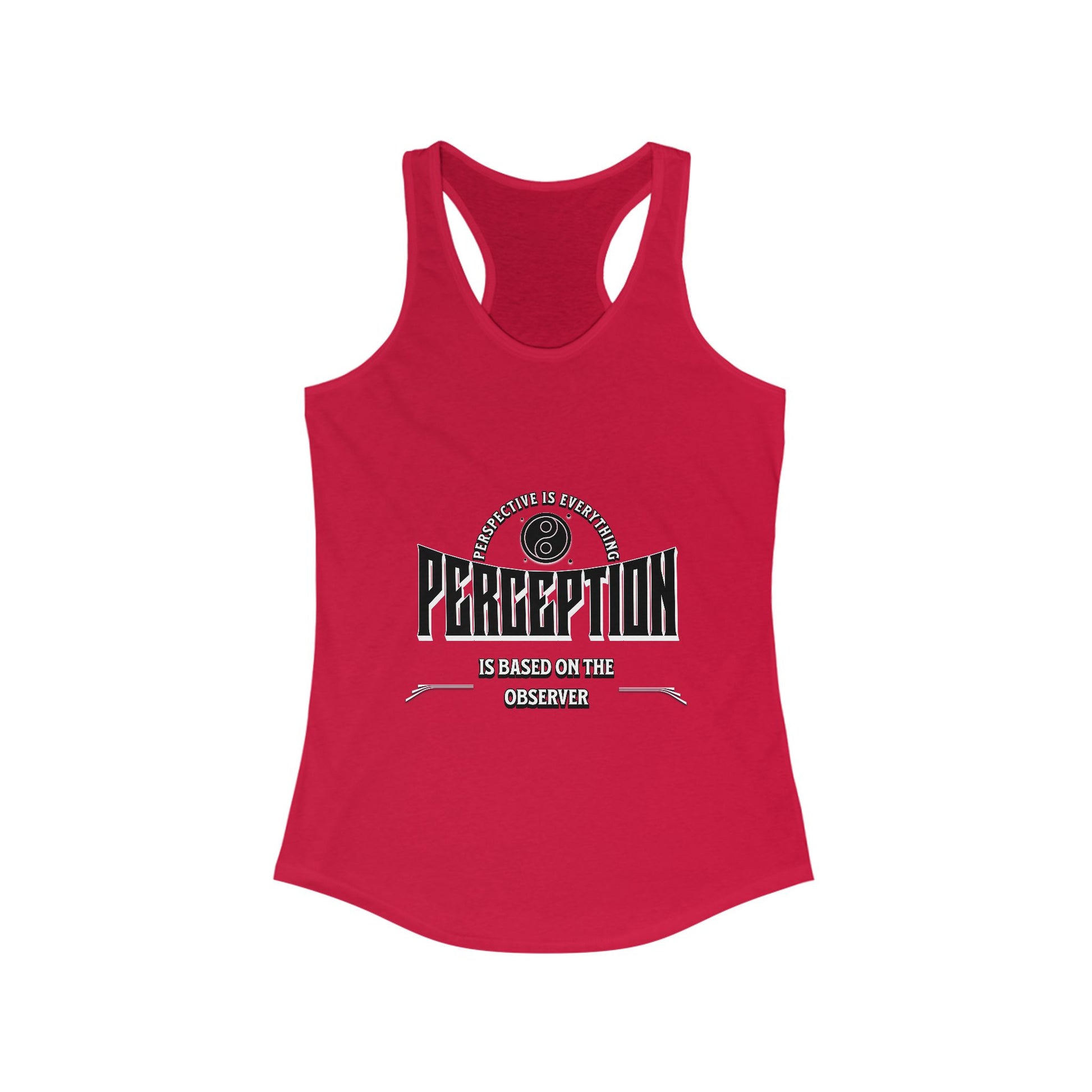 Women's Motivational Racerback Tank Top, Inspirational Workout Tee, Casual Yoga Shirt, Gift for Her, Fitness Apparel
