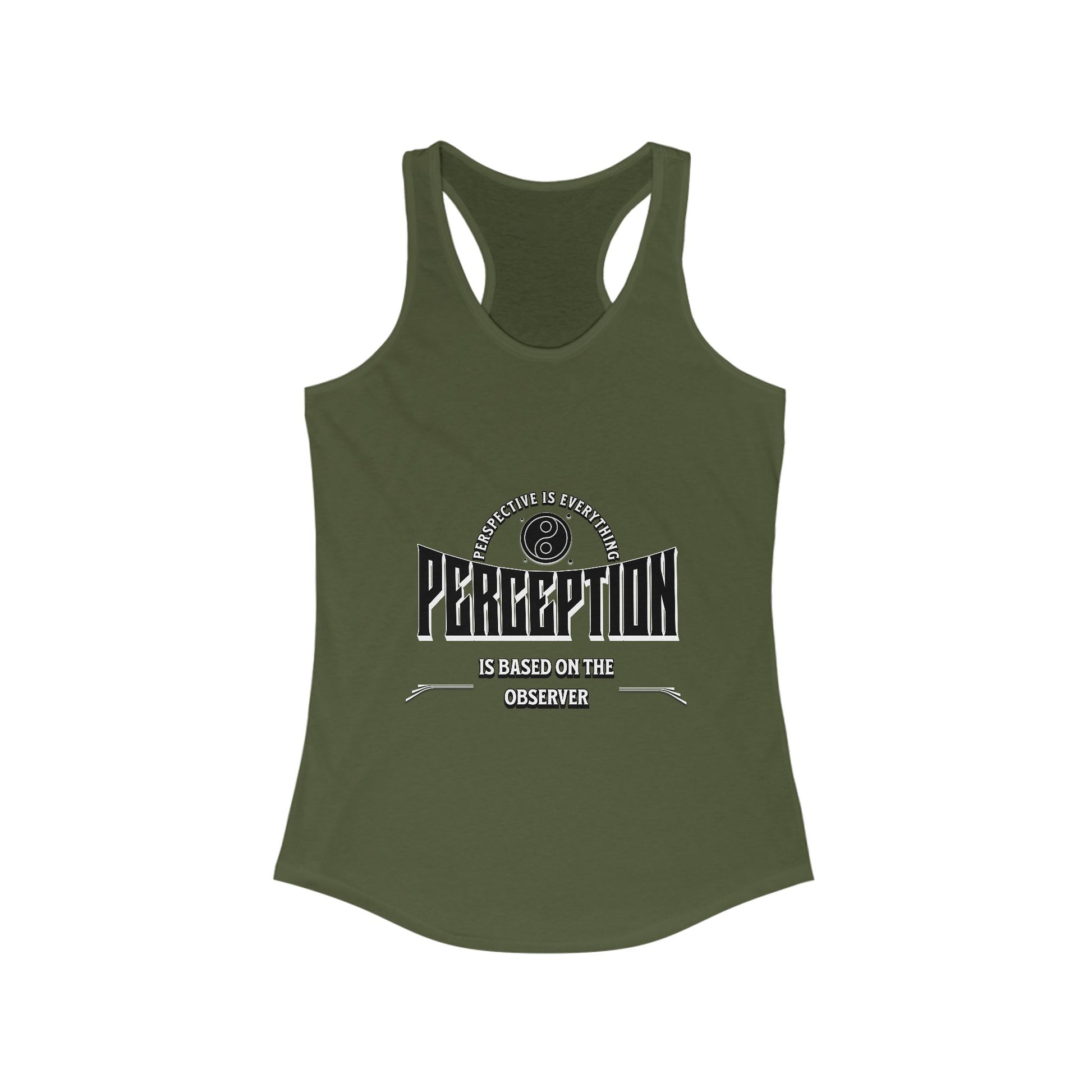 Women's Motivational Racerback Tank Top, Inspirational Workout Tee, Casual Yoga Shirt, Gift for Her, Fitness Apparel