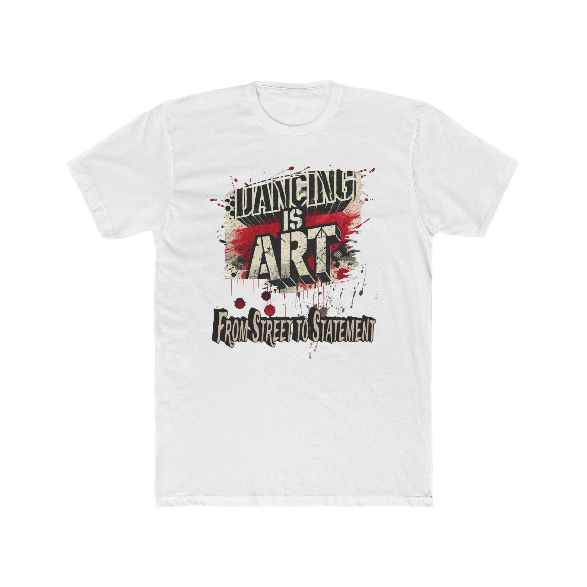 Dancing is Art Unisex Cotton Crew Tee, Perfect for Dance Lovers, Art Enthusiasts, Gift for Dancers, Creative Expression, Street Art Apparel