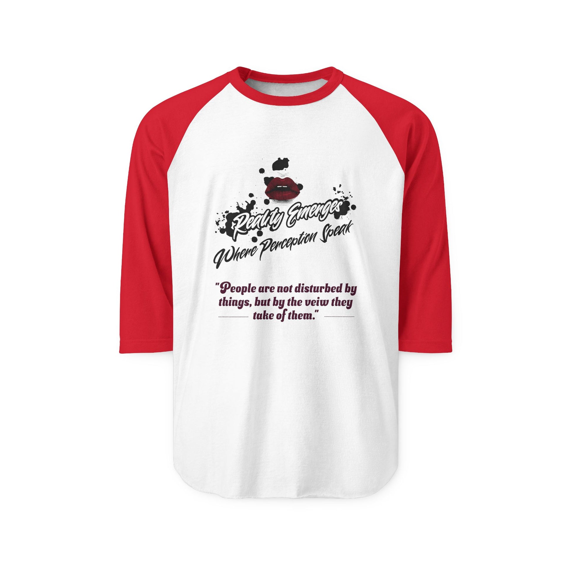 Three-Quarter Sleeve Raglan T-Shirt, Quote Tee, Motivational Shirt, Gift for Her, Unisex Casual Wear