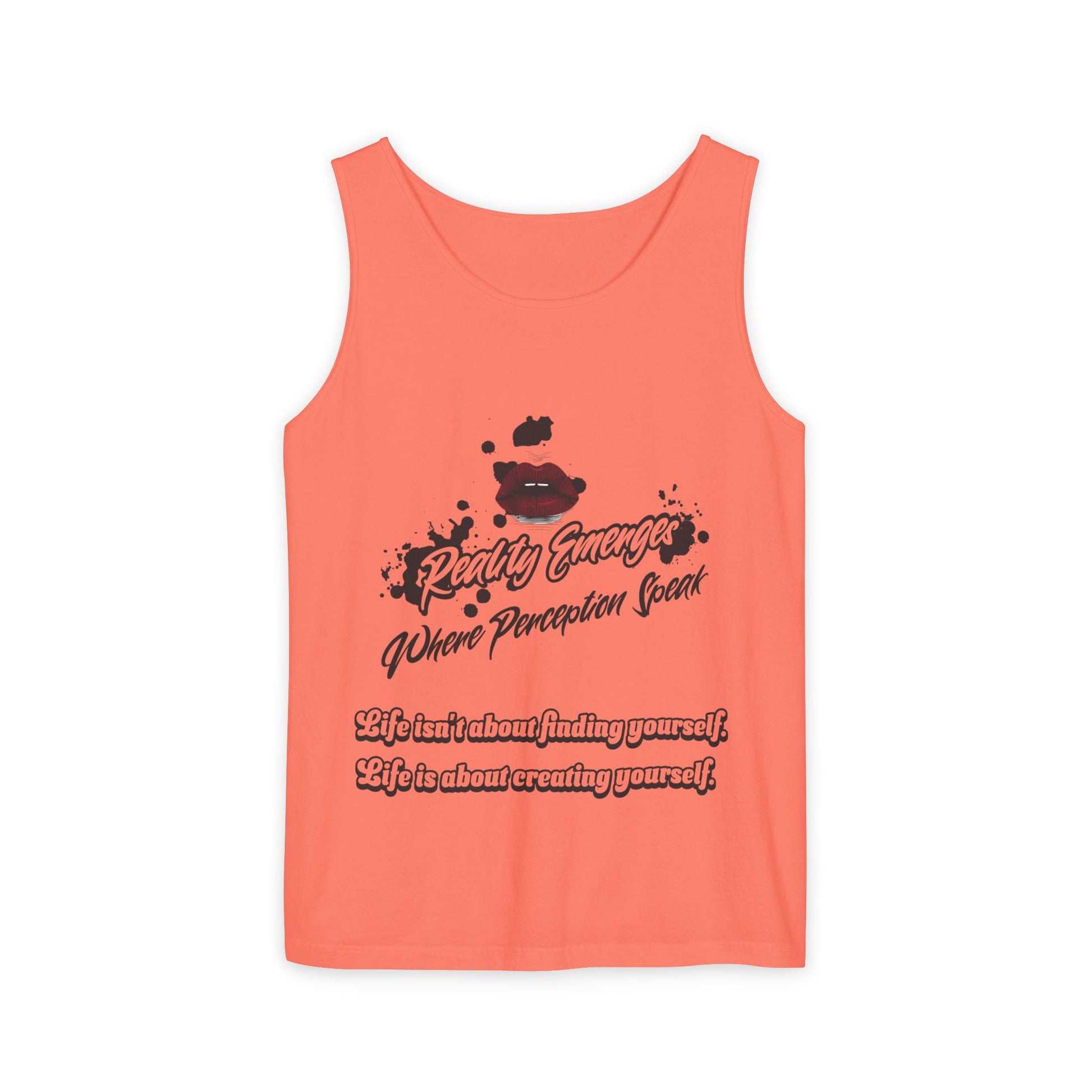 Tank Top - "Create Yourself" Quote Design, Motivational Apparel, Gift for Self-Love, Summer Essential, Positive Vibes