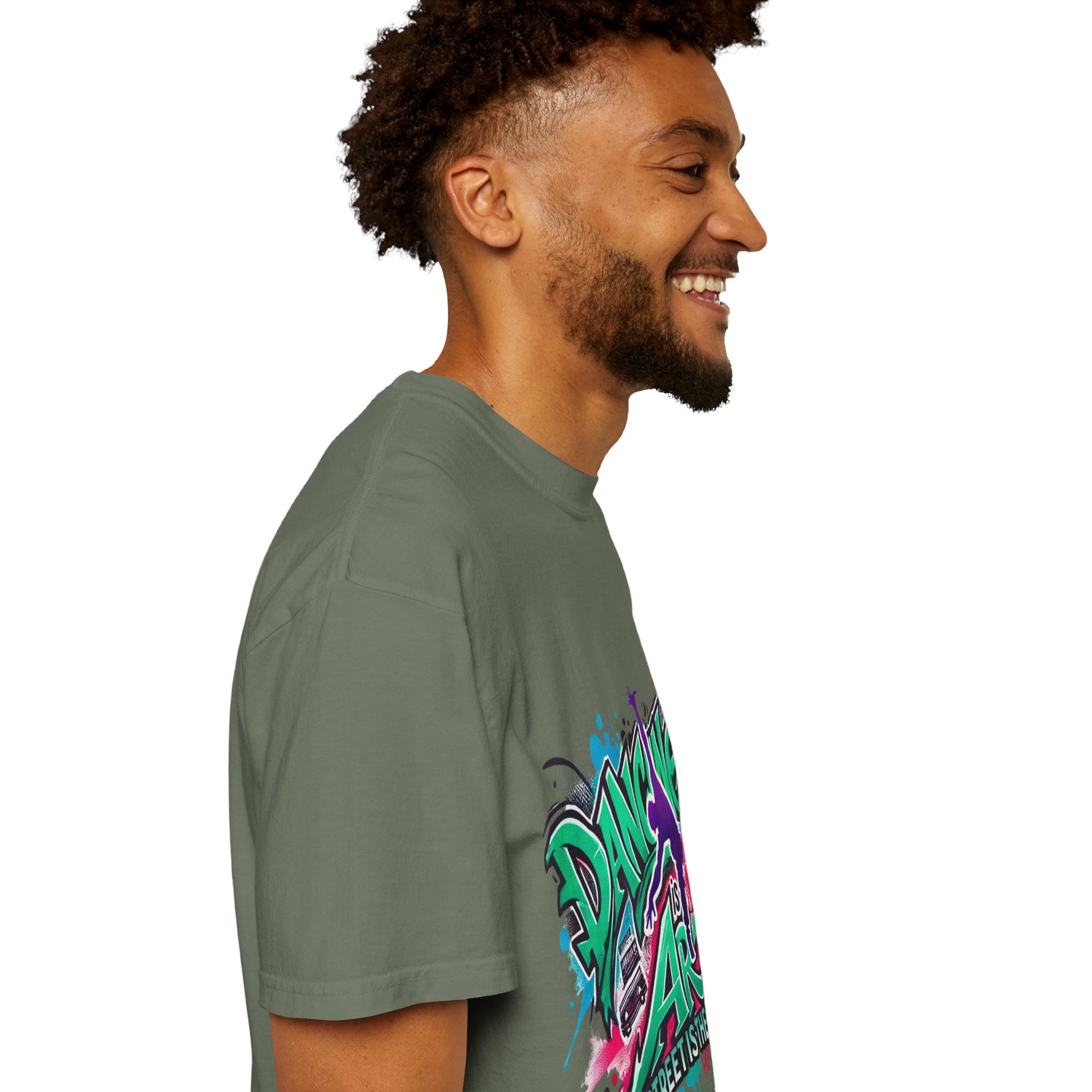 Artistic Dance T-Shirt, Urban Dance Tee, Street Art Apparel, Gift for Dancers, Graffiti Shirt, Colorful Expression Tee