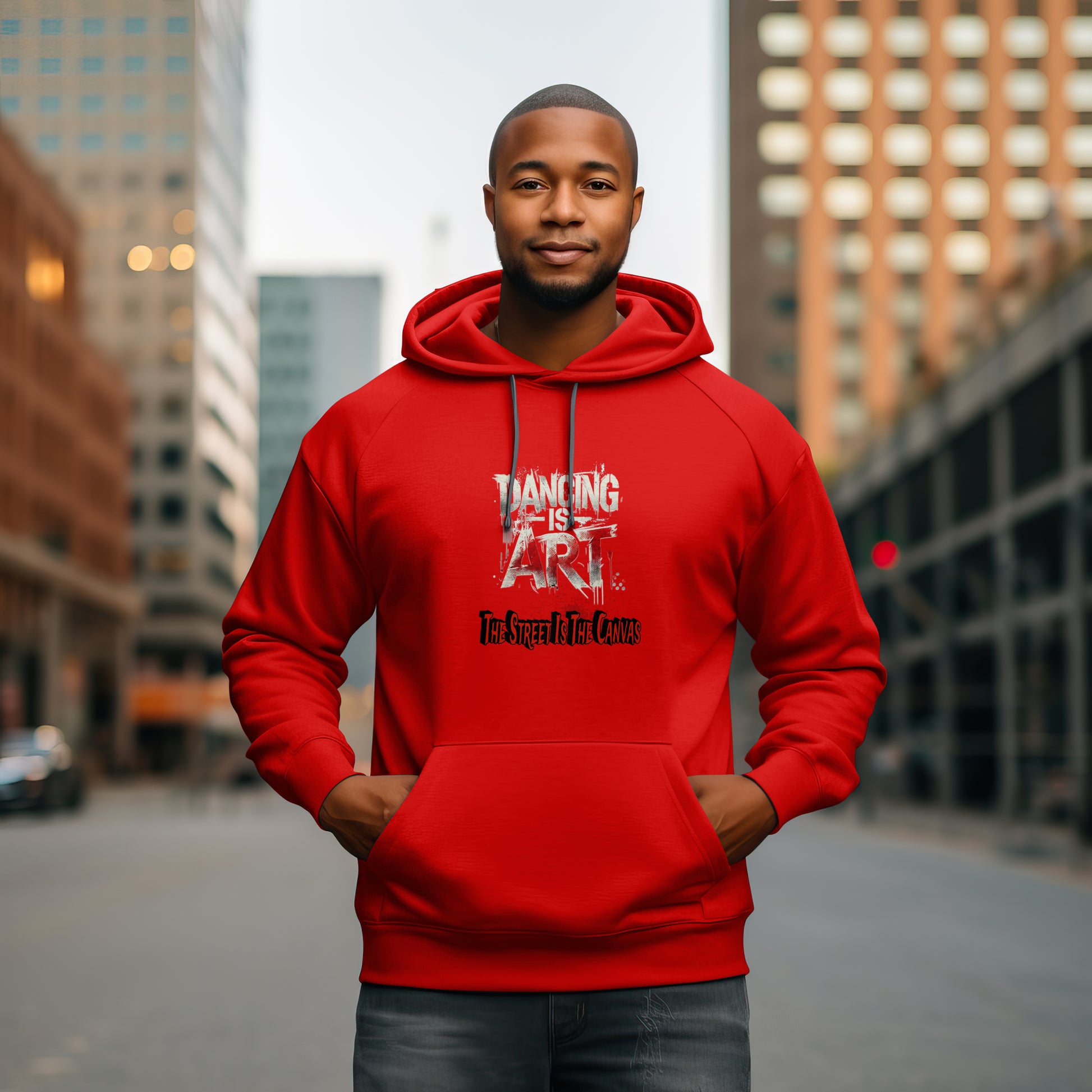 Dancing Is Art Hoodie, Unisex Hoodie for Dancers, Gift for Dance Lovers, Artistic Apparel for Performances, Creative Hoodie