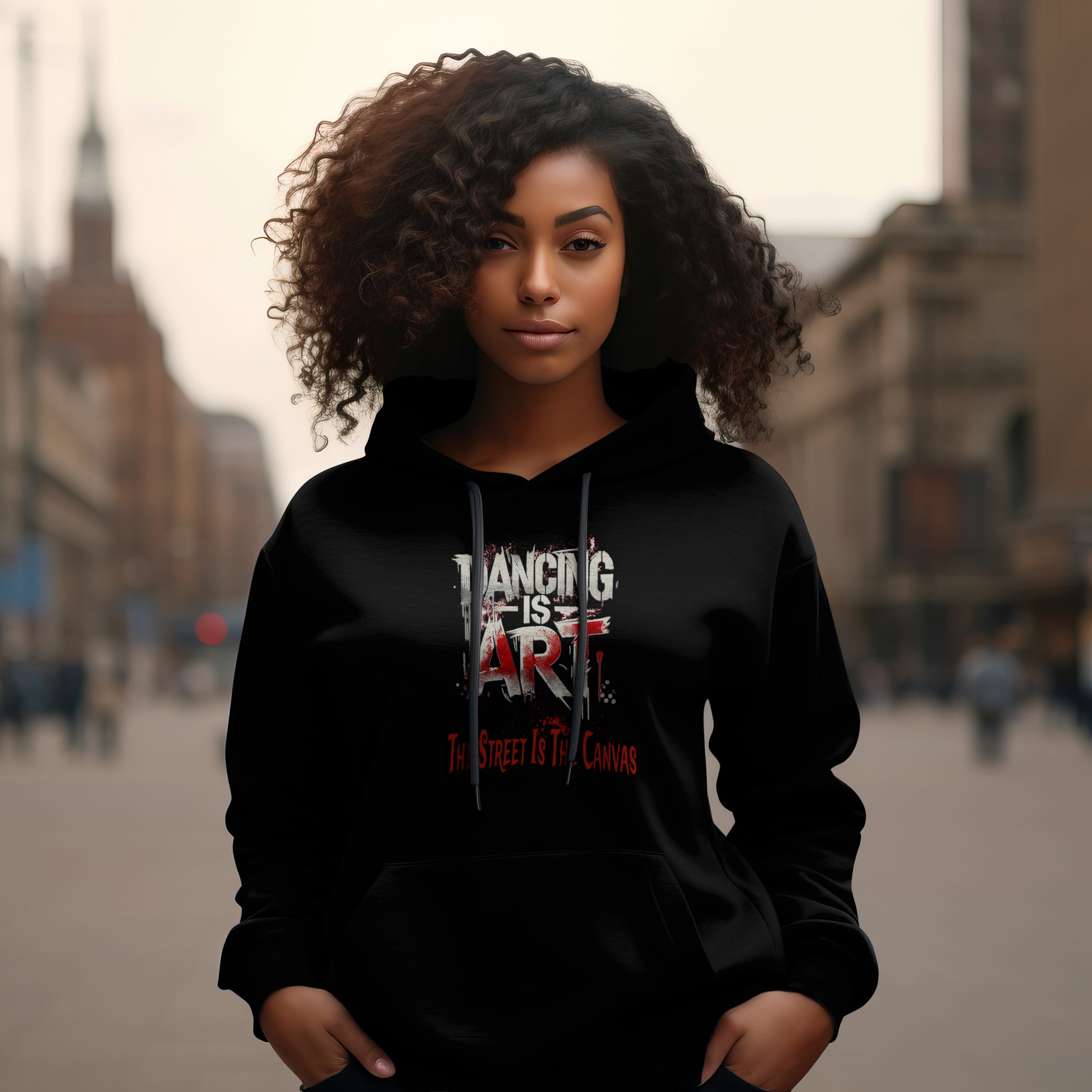 Dancing Is Art Hoodie, Unisex Hoodie for Dancers, Gift for Dance Lovers, Artistic Apparel for Performances, Creative Hoodie