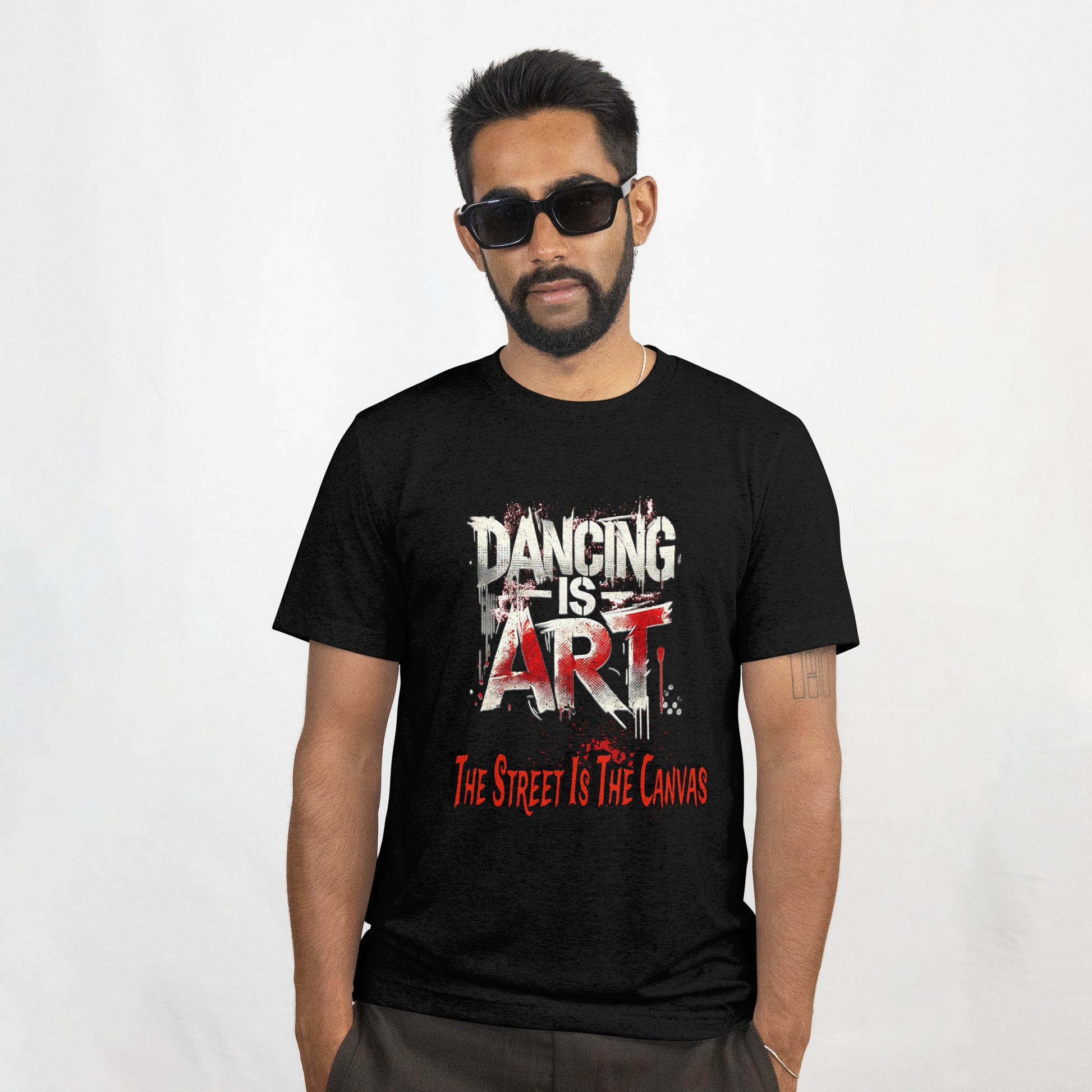Dancing is Art Unisex Cotton Crew Tee, Perfect for Dance Lovers, Art Enthusiasts, Gift for Dancers, Creative Expression, Street Art Apparel