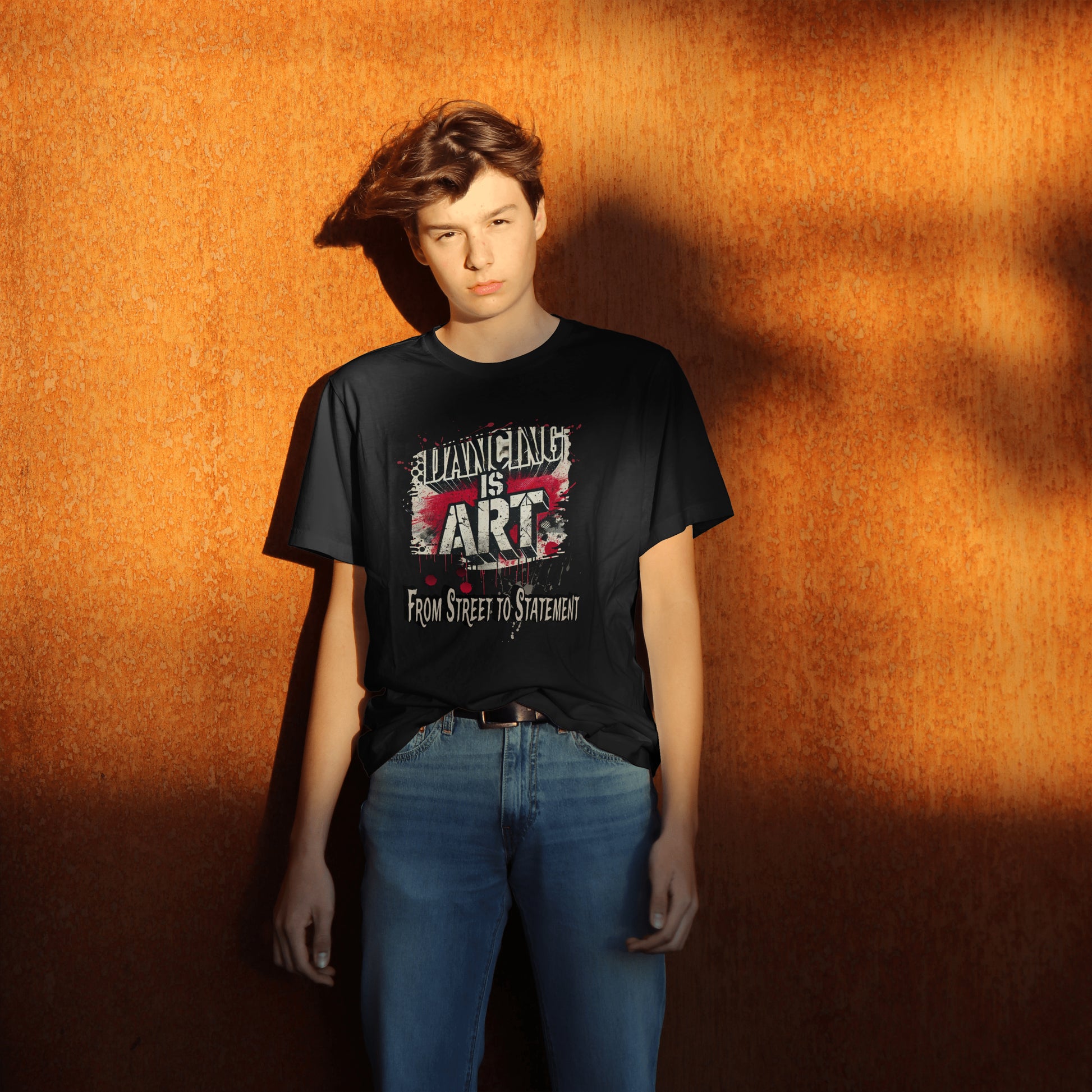 Dancing is Art Cotton Tee, Artistic Women's Shirt, Graphic Dance Top, Unique Gift for Dancers, Trendy Streetwear Tee